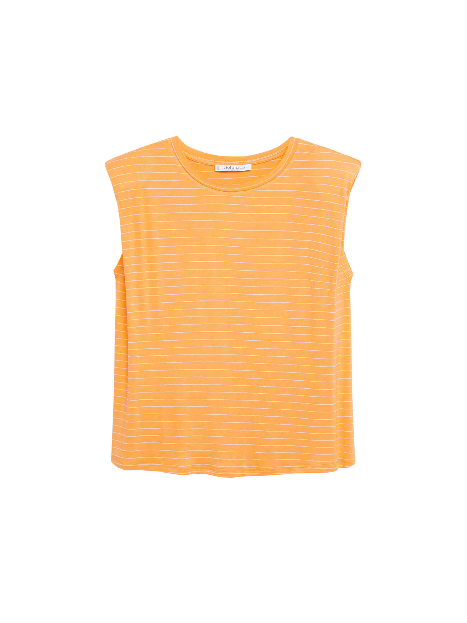 MANGO Top 'TELMA' portocaliu / alb - Pled.ro