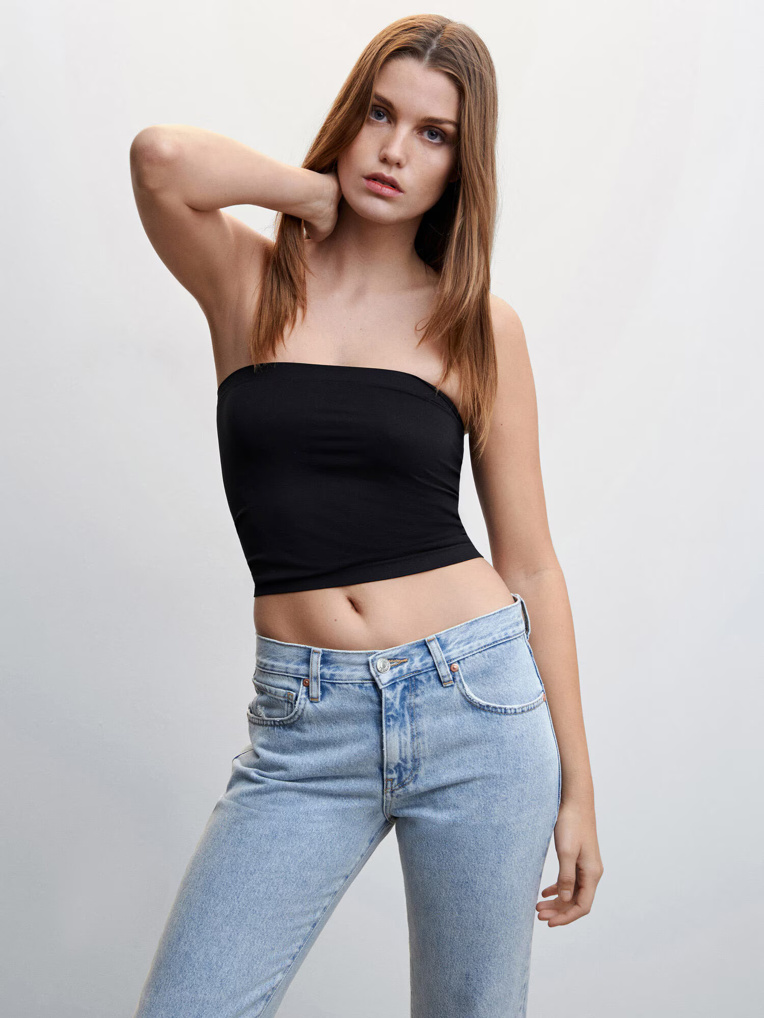 MANGO Top 'TONYA' negru - Pled.ro