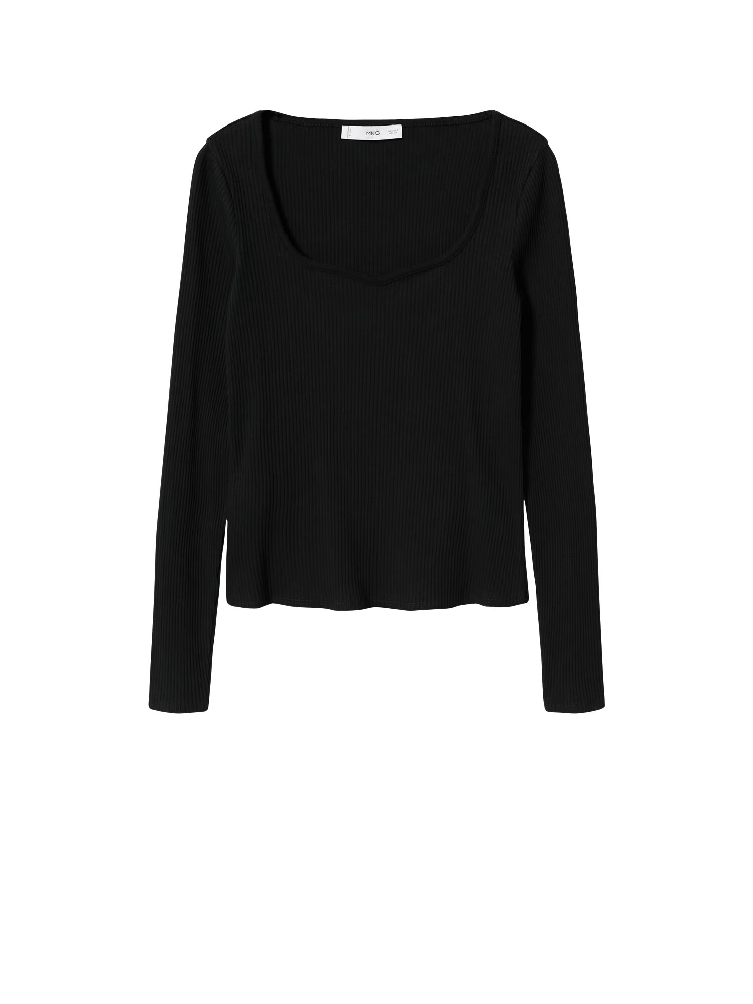 MANGO Tricou 'CUORE' negru - Pled.ro