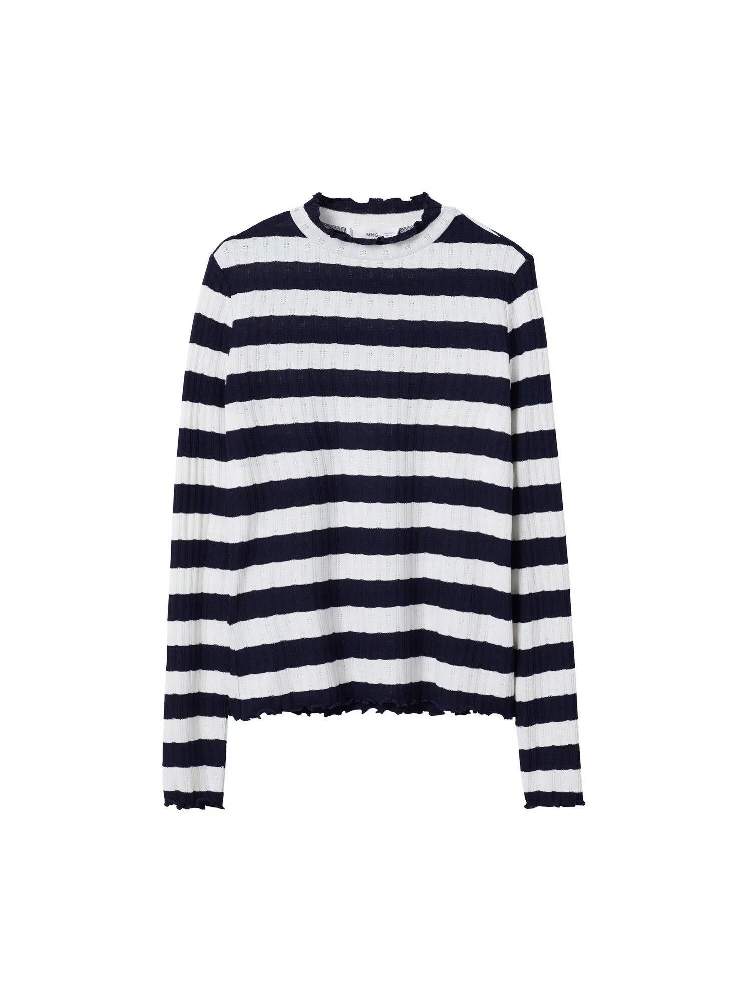 MANGO Tricou 'JAMES' bleumarin / alb - Pled.ro