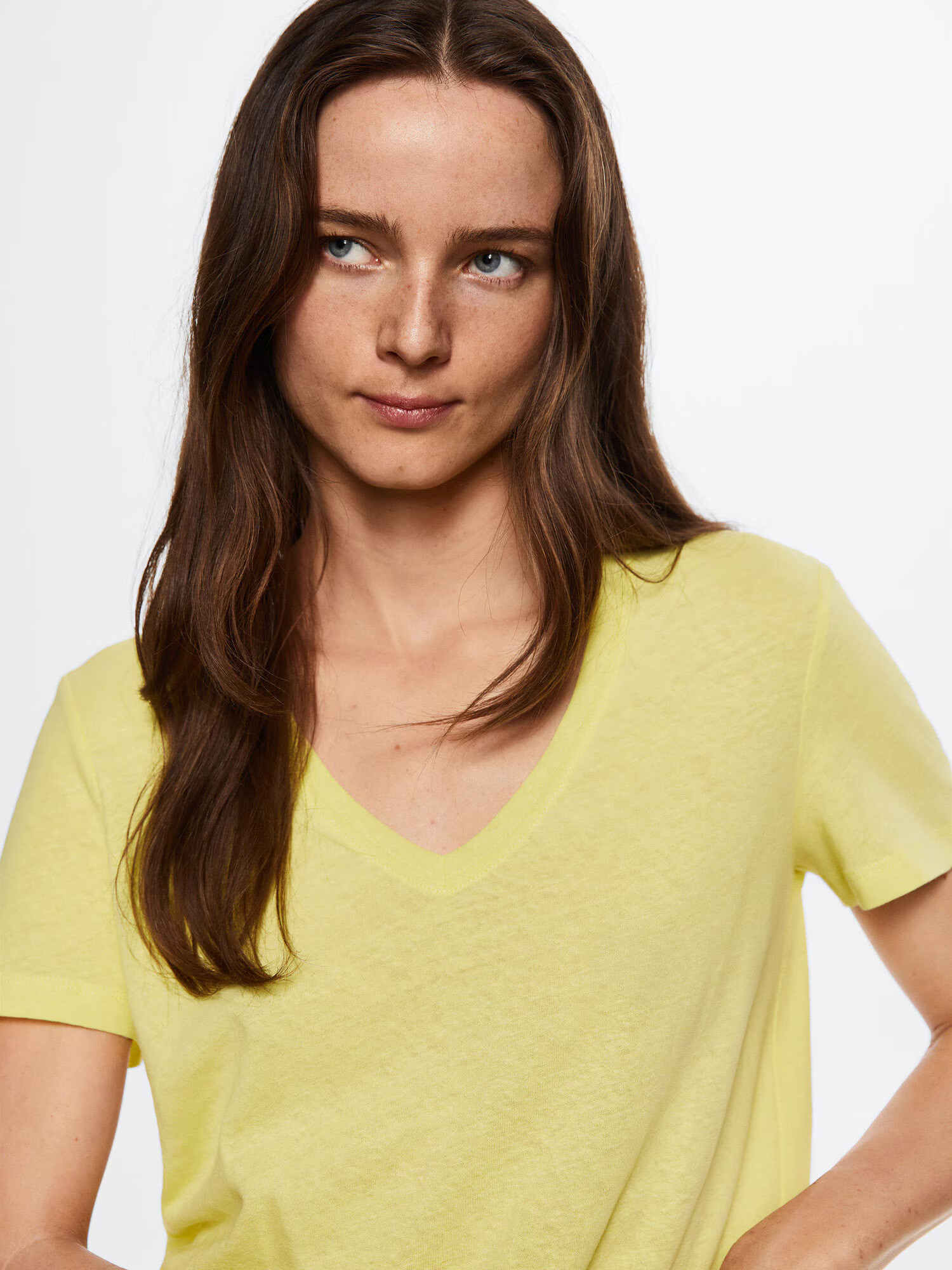 MANGO Tricou 'Luki' galben pastel - Pled.ro