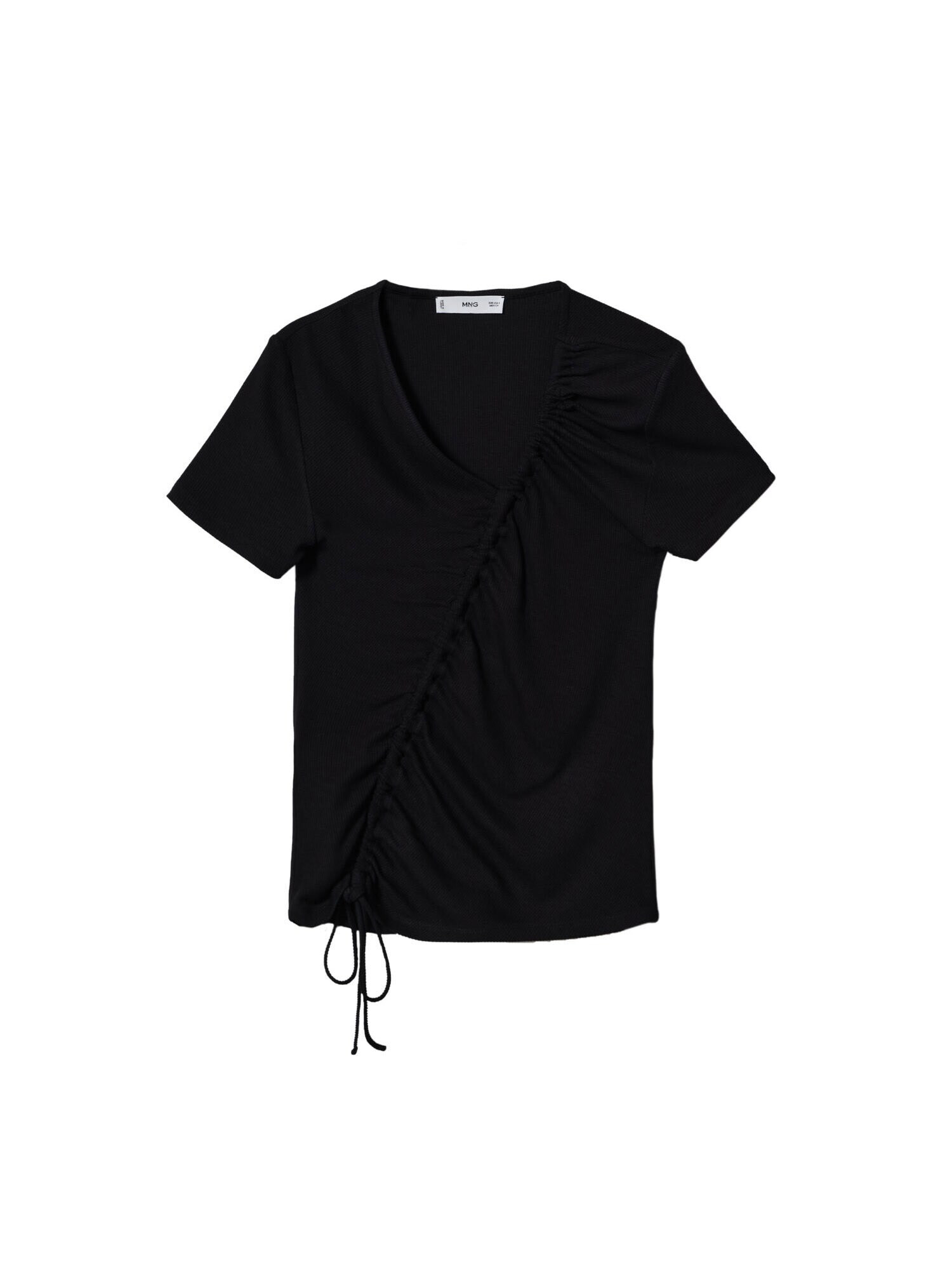 MANGO Tricou negru - Pled.ro