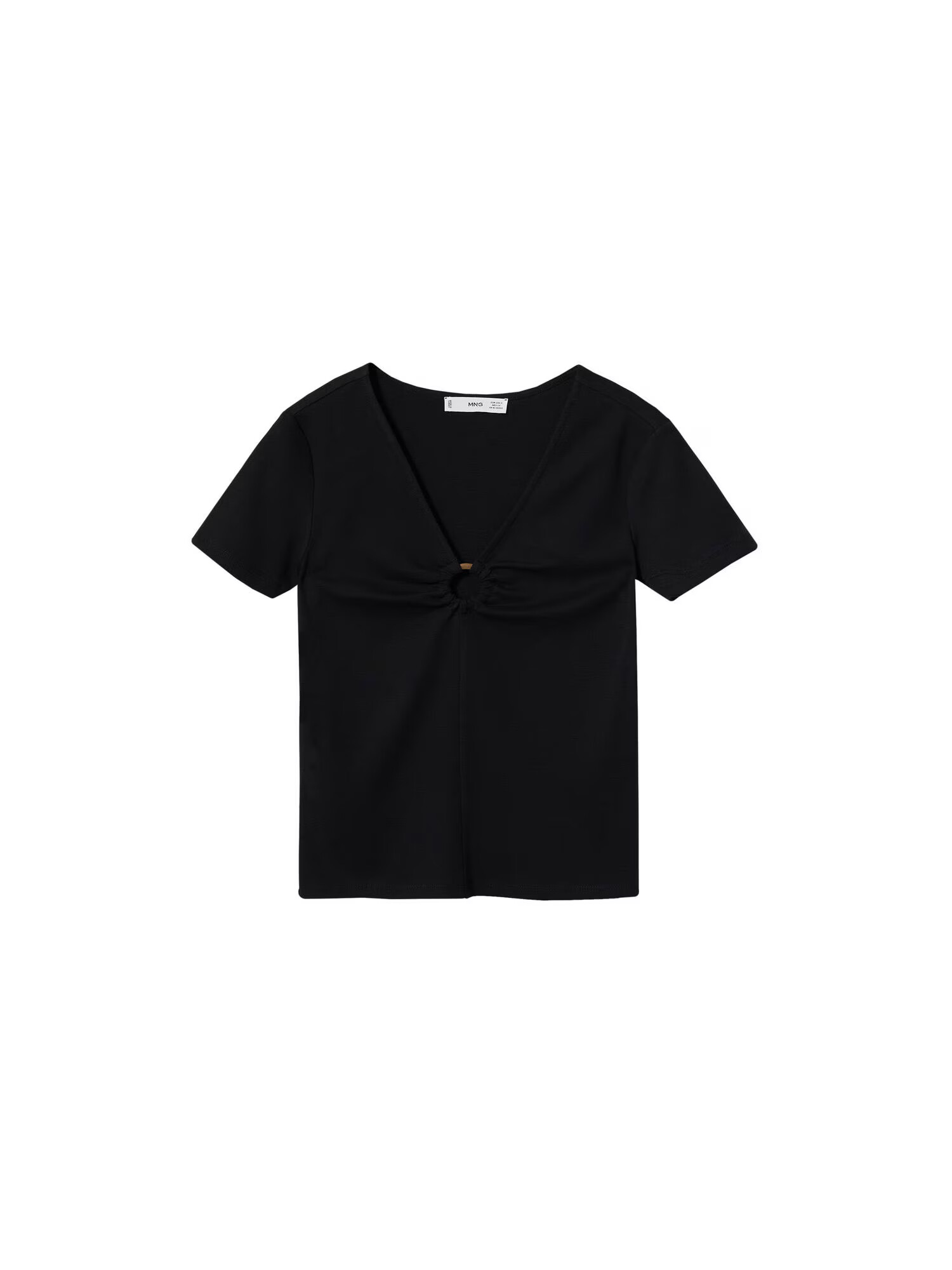 MANGO Tricou negru - Pled.ro