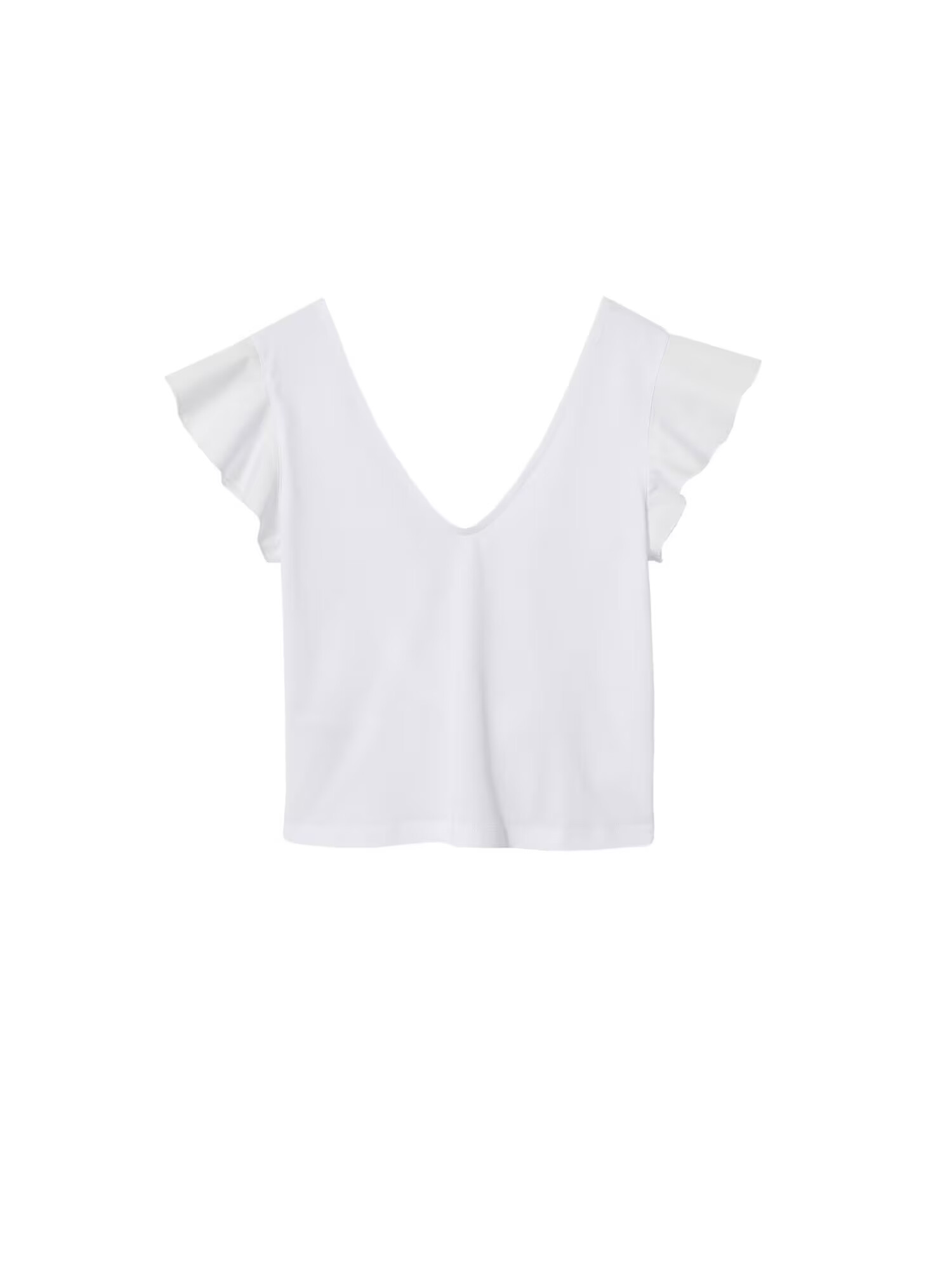 MANGO Tricou 'SARIA' alb - Pled.ro