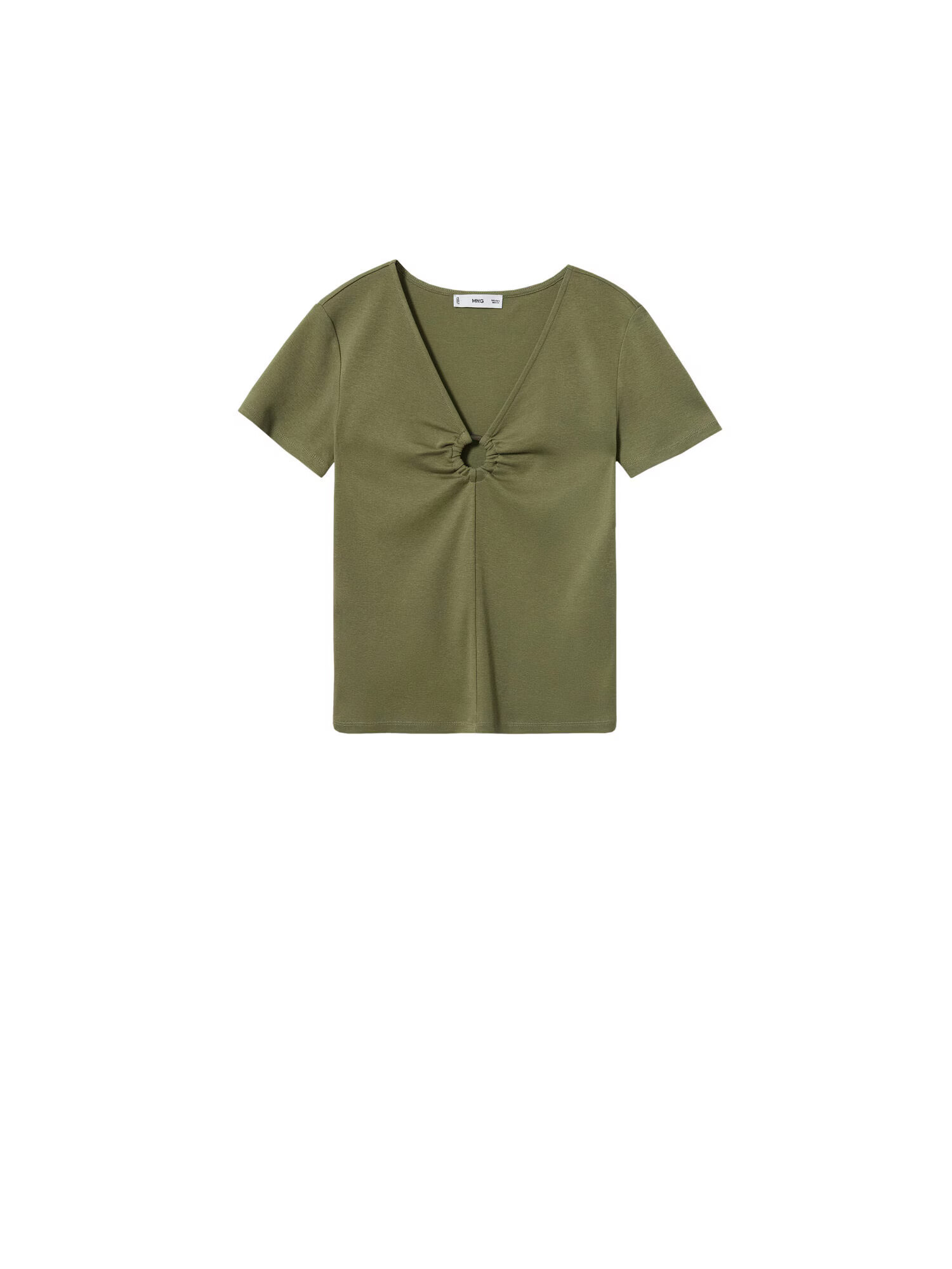 MANGO Tricou verde stuf - Pled.ro