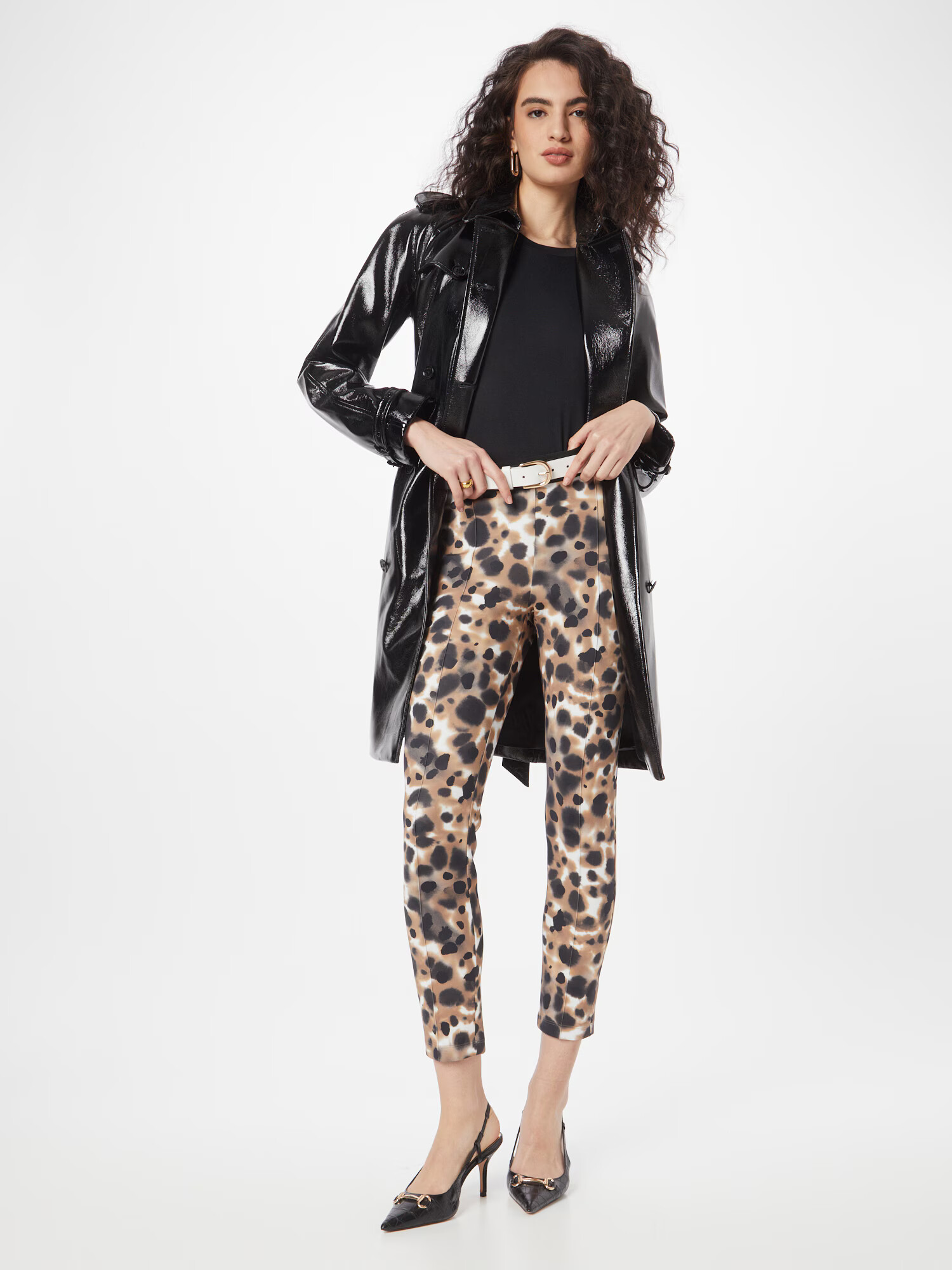 Marc Cain Leggings maro / negru / alb - Pled.ro