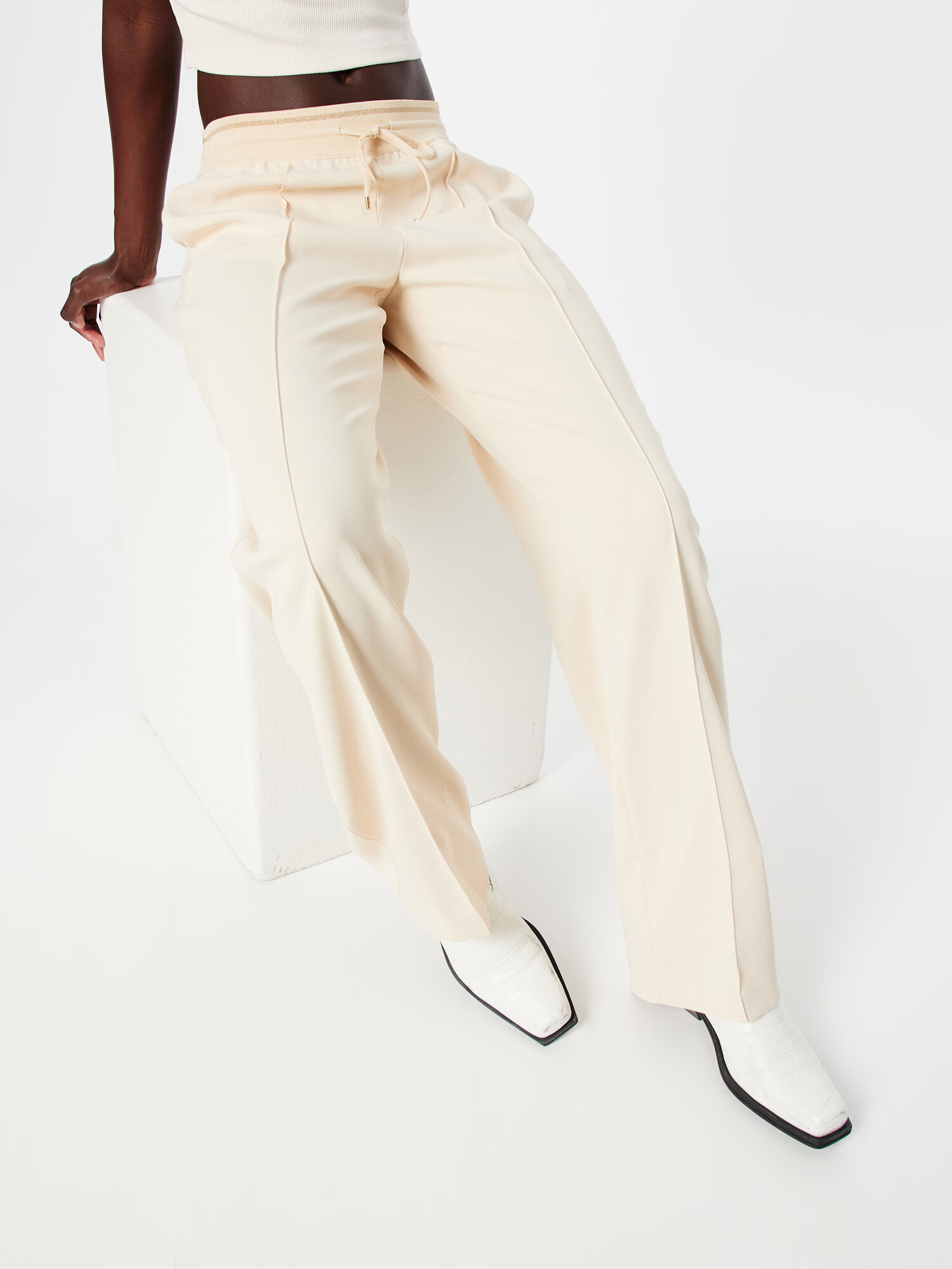 Marc Cain Pantaloni crem - Pled.ro