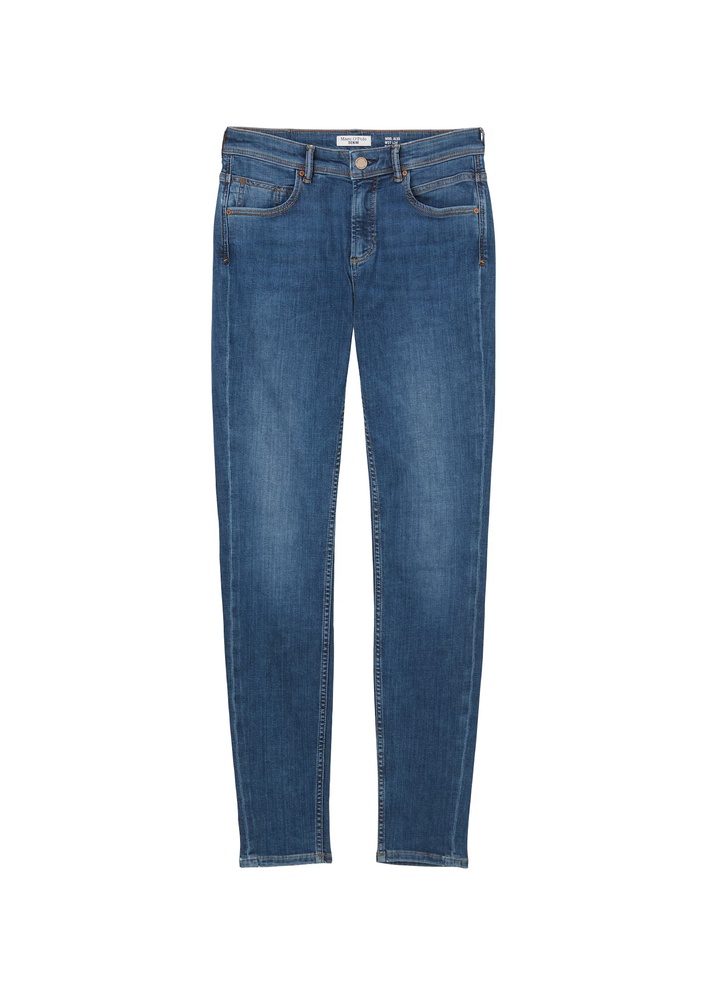 Marc O'Polo DENIM Jeans 'ALVA' albastru / maro / alb - Pled.ro