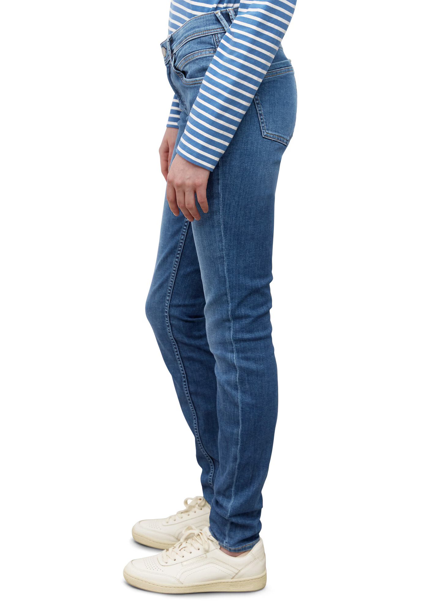 Marc O'Polo DENIM Jeans 'ALVA' albastru / maro / alb - Pled.ro