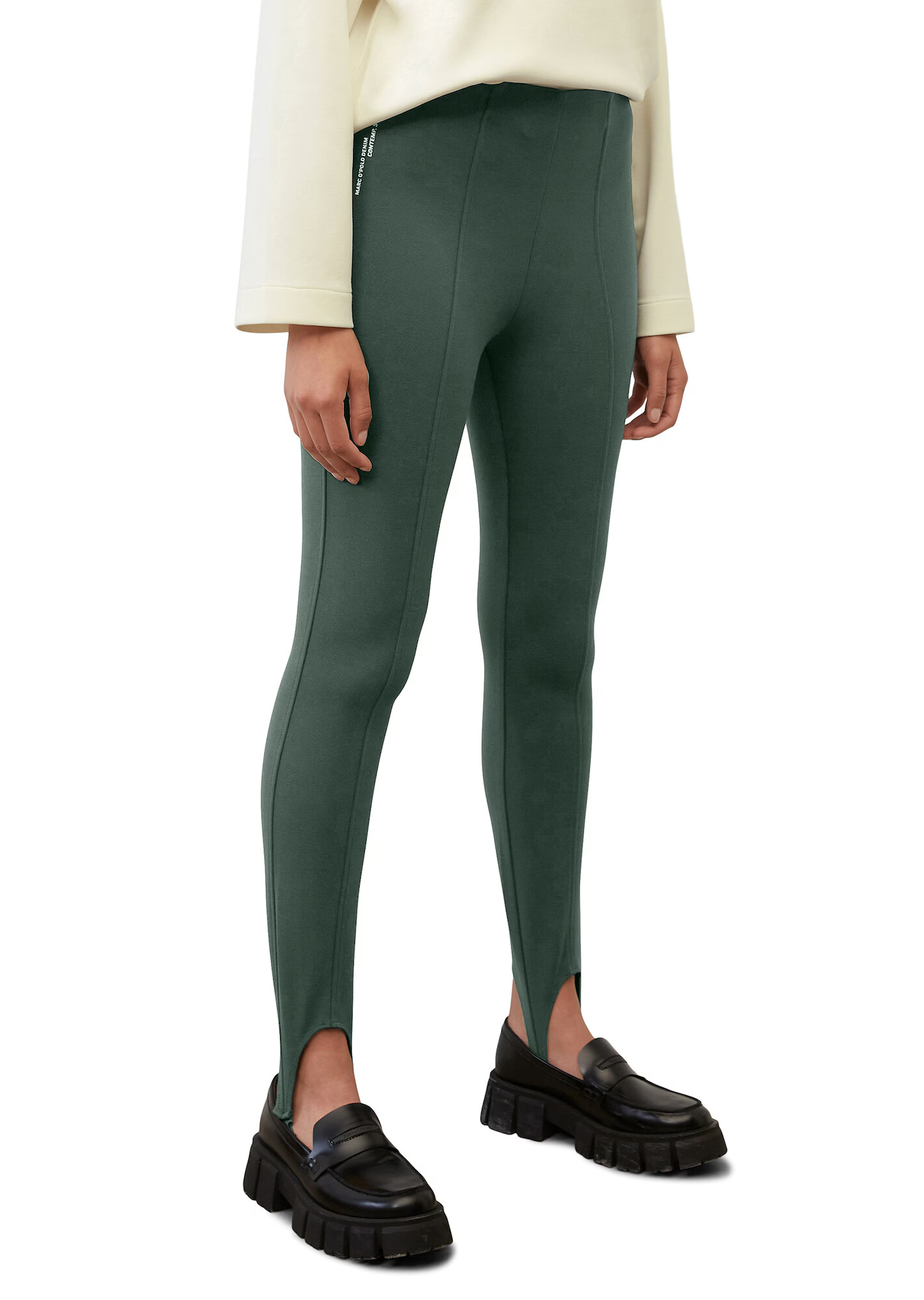 Marc O'Polo DENIM Leggings verde / alb - Pled.ro