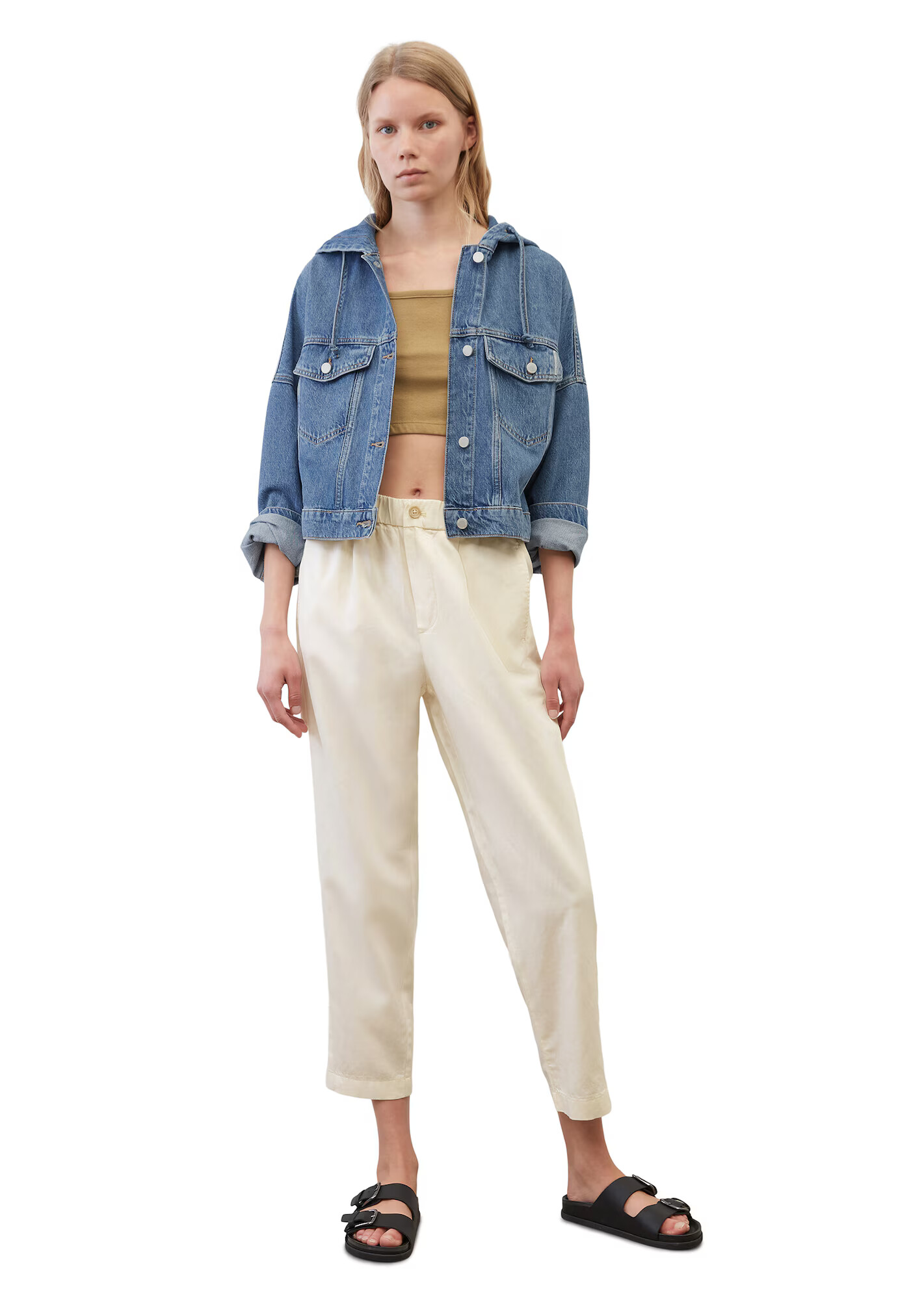 Marc O'Polo DENIM Pantaloni alb natural - Pled.ro