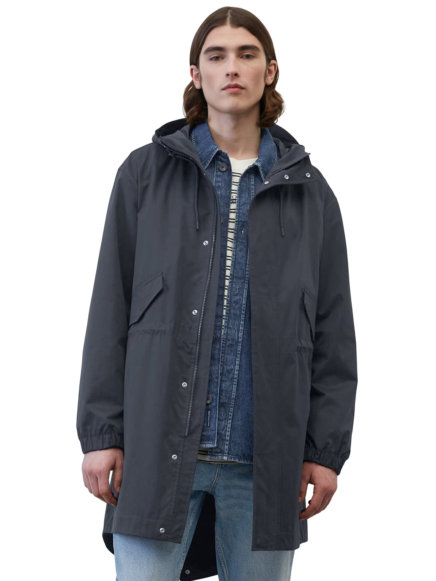 Marc O'Polo DENIM Parka de primăvară-toamnă bleumarin - Pled.ro