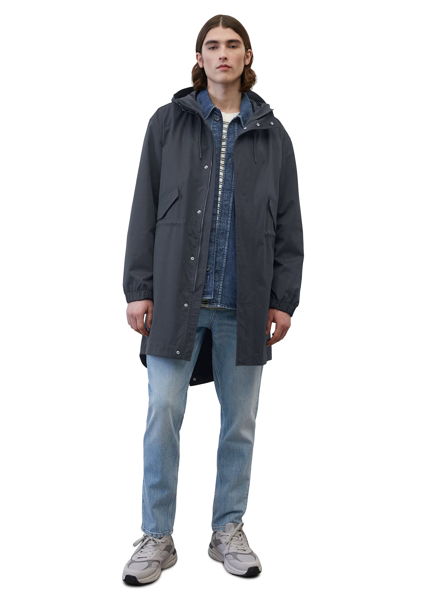 Marc O'Polo DENIM Parka de primăvară-toamnă bleumarin - Pled.ro