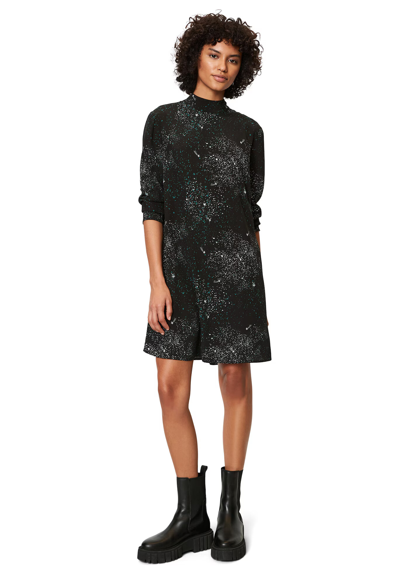 Marc O'Polo DENIM Rochie verde / negru / alb - Pled.ro