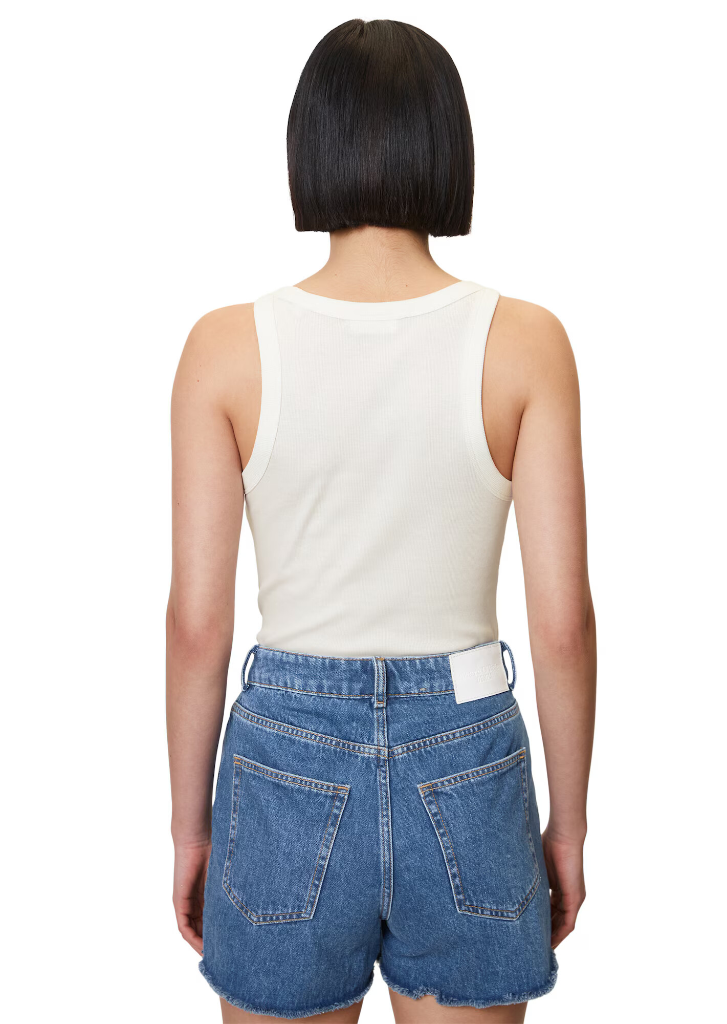 Marc O'Polo DENIM Top alb lână - Pled.ro