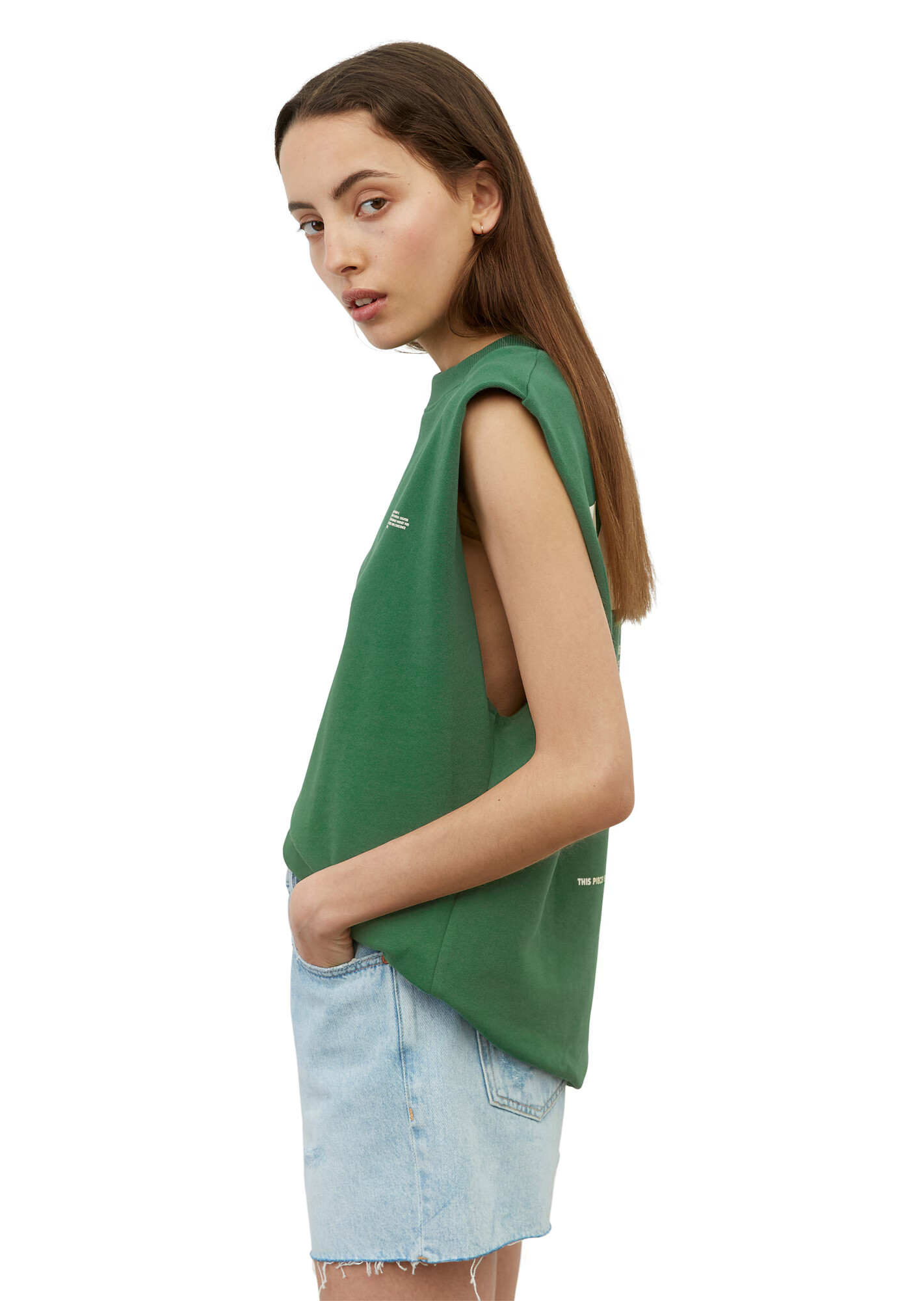 Marc O'Polo DENIM Top verde / alb - Pled.ro