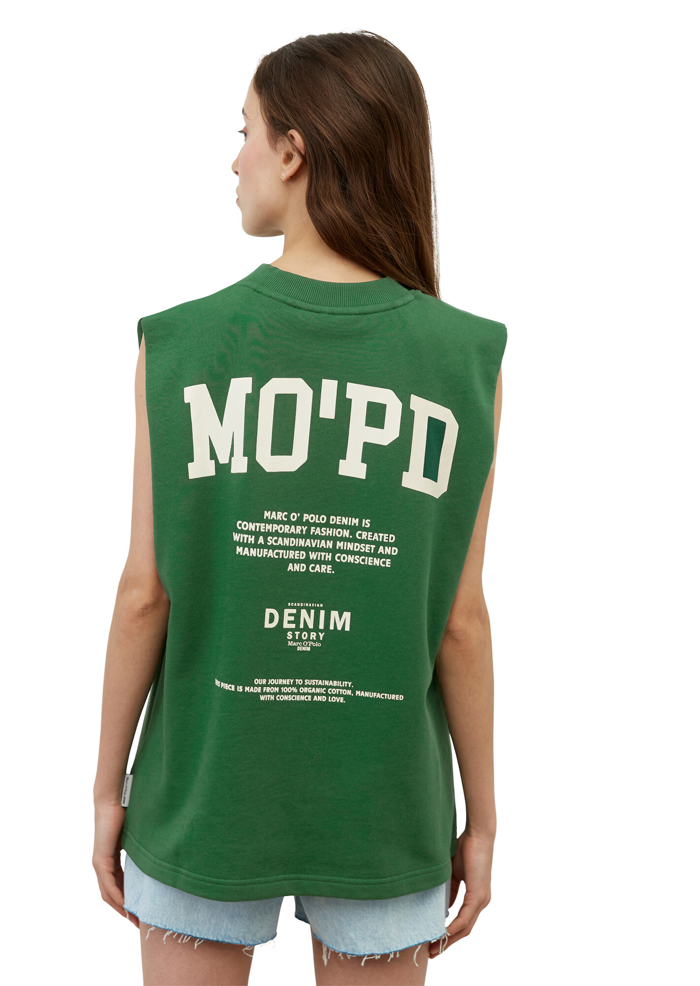 Marc O'Polo DENIM Top verde / alb - Pled.ro