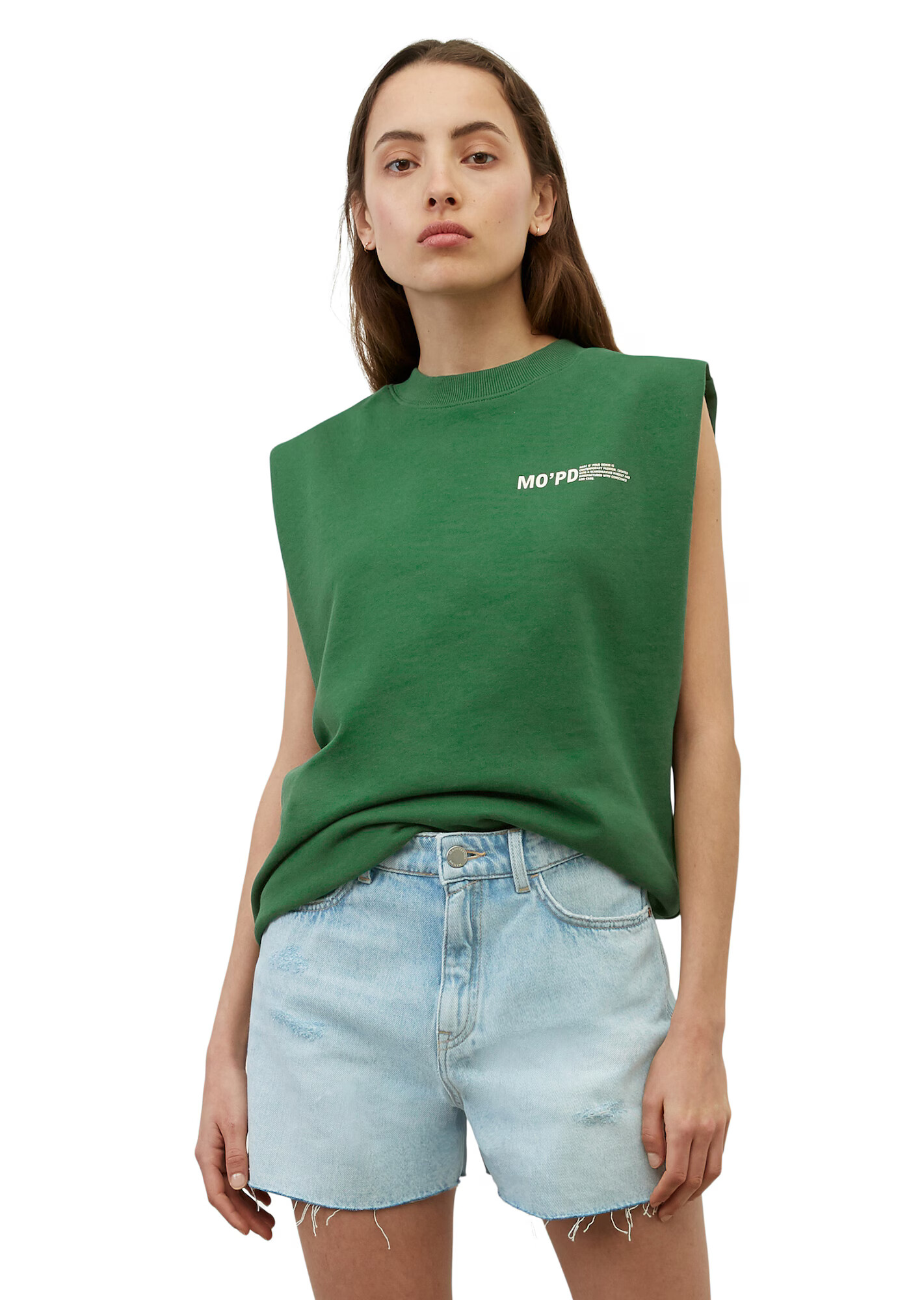 Marc O'Polo DENIM Top verde / alb - Pled.ro