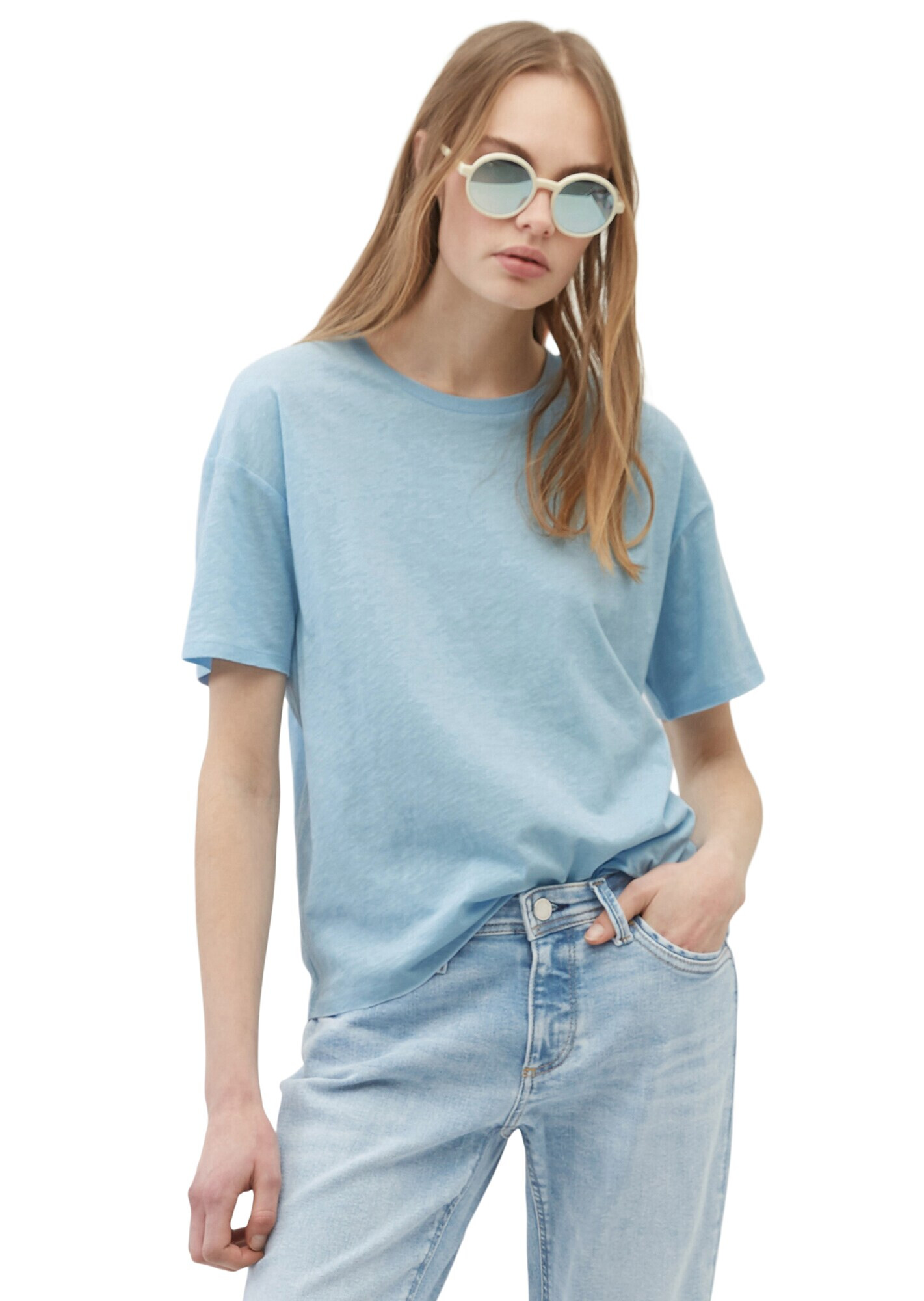 Marc O'Polo DENIM Tricou albastru amestec - Pled.ro