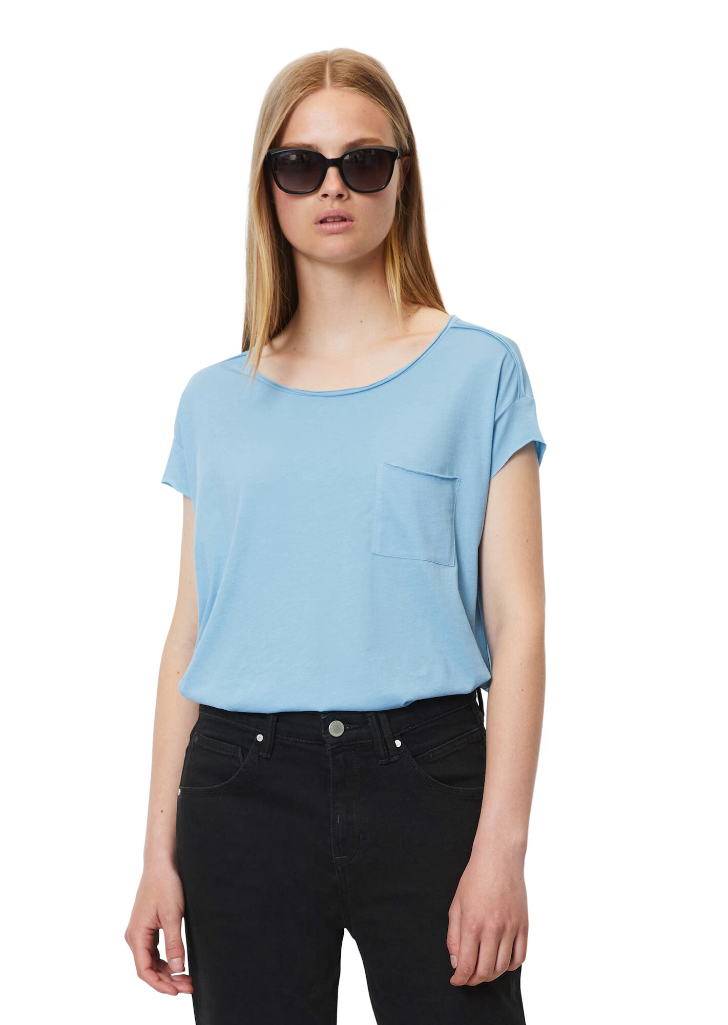 Marc O'Polo DENIM Tricou albastru deschis - Pled.ro