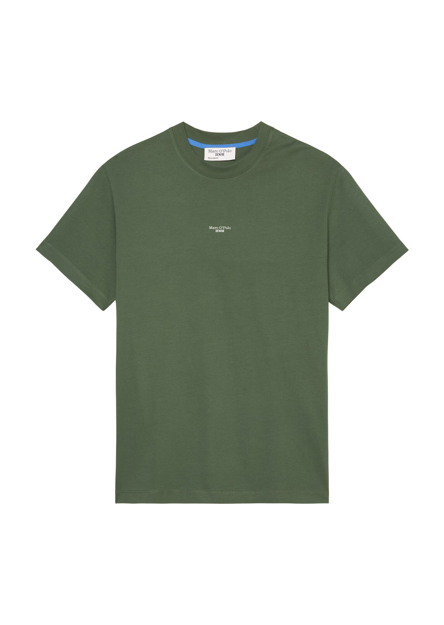 Marc O'Polo DENIM Tricou verde închis / alb - Pled.ro