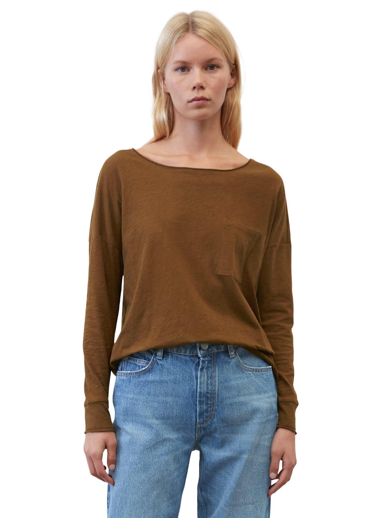 Marc O'Polo DENIM Tricou maro caramel - Pled.ro