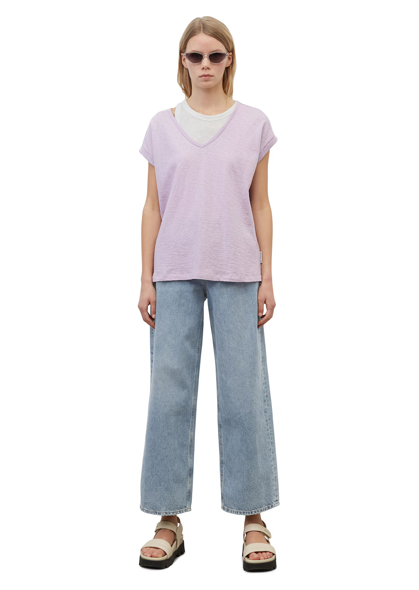 Marc O'Polo DENIM Tricou roz deschis - Pled.ro