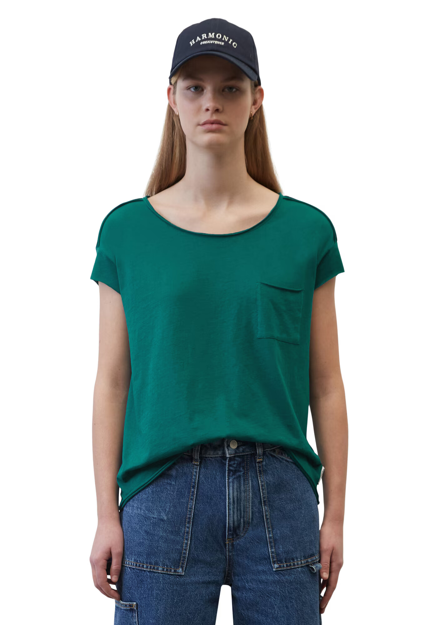 Marc O'Polo DENIM Tricou verde închis - Pled.ro