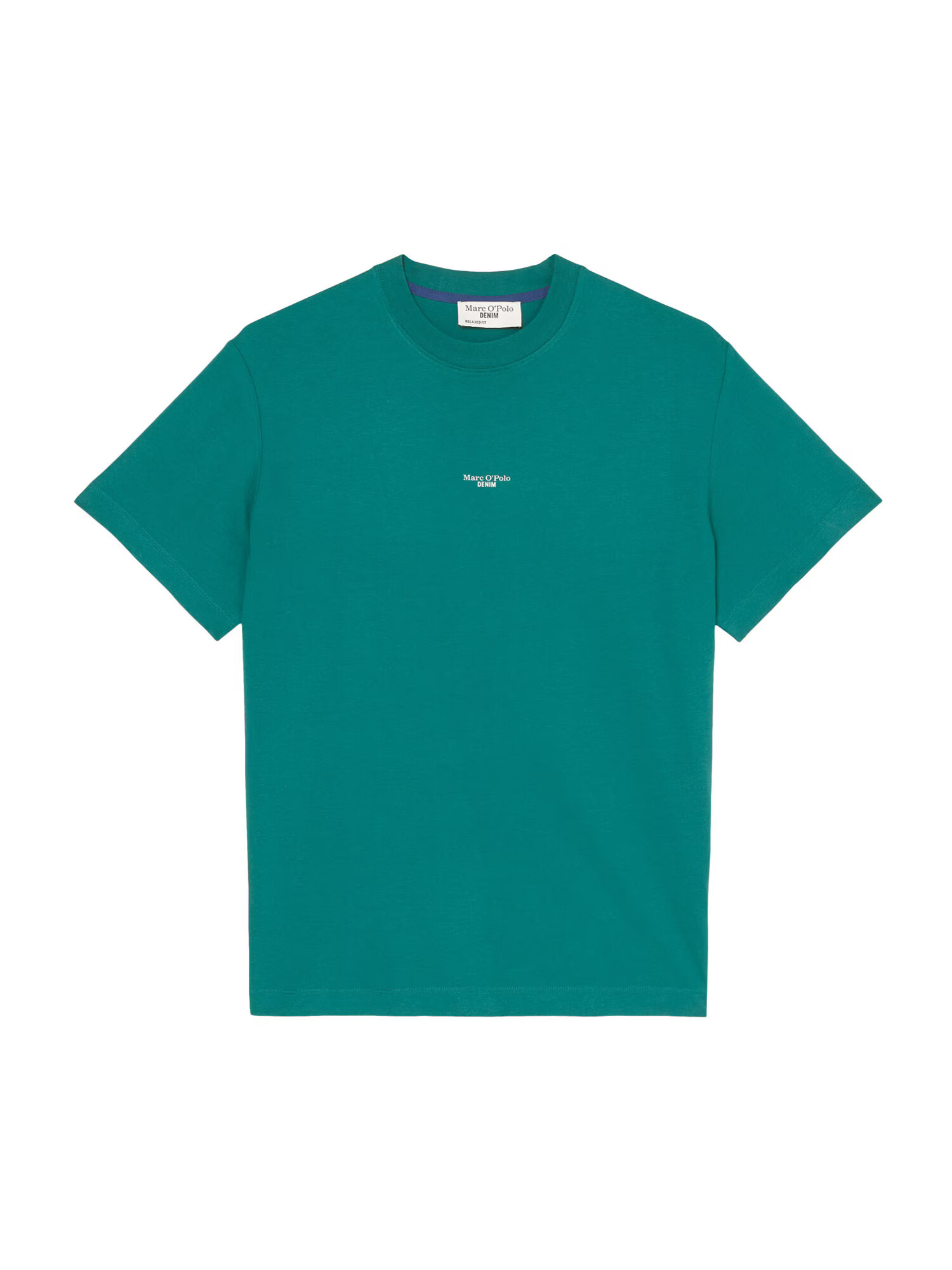 Marc O'Polo DENIM Tricou verde smarald / alb - Pled.ro