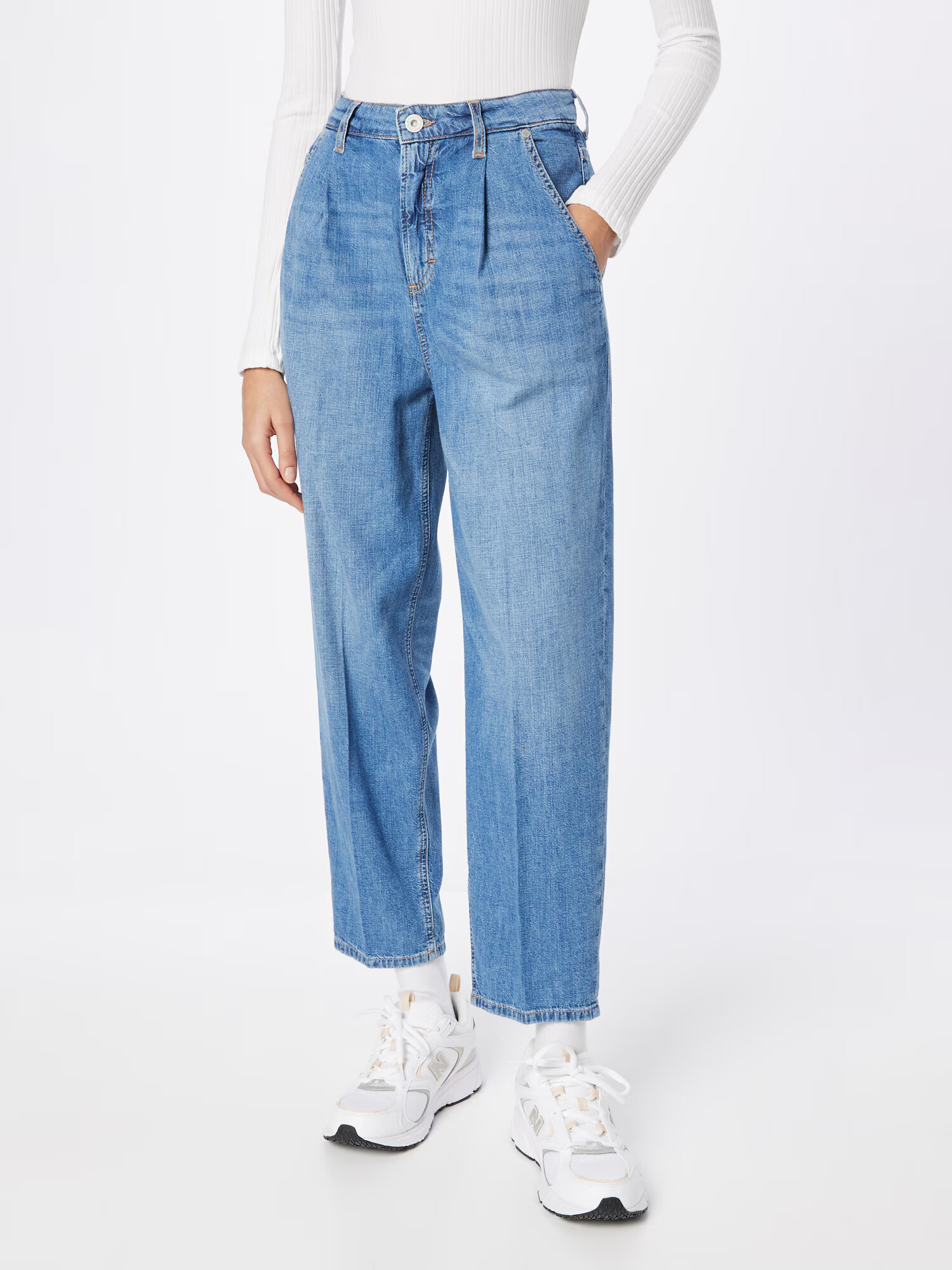 Marc O'Polo Pantaloni cu cute 'FINTTE' albastru denim - Pled.ro