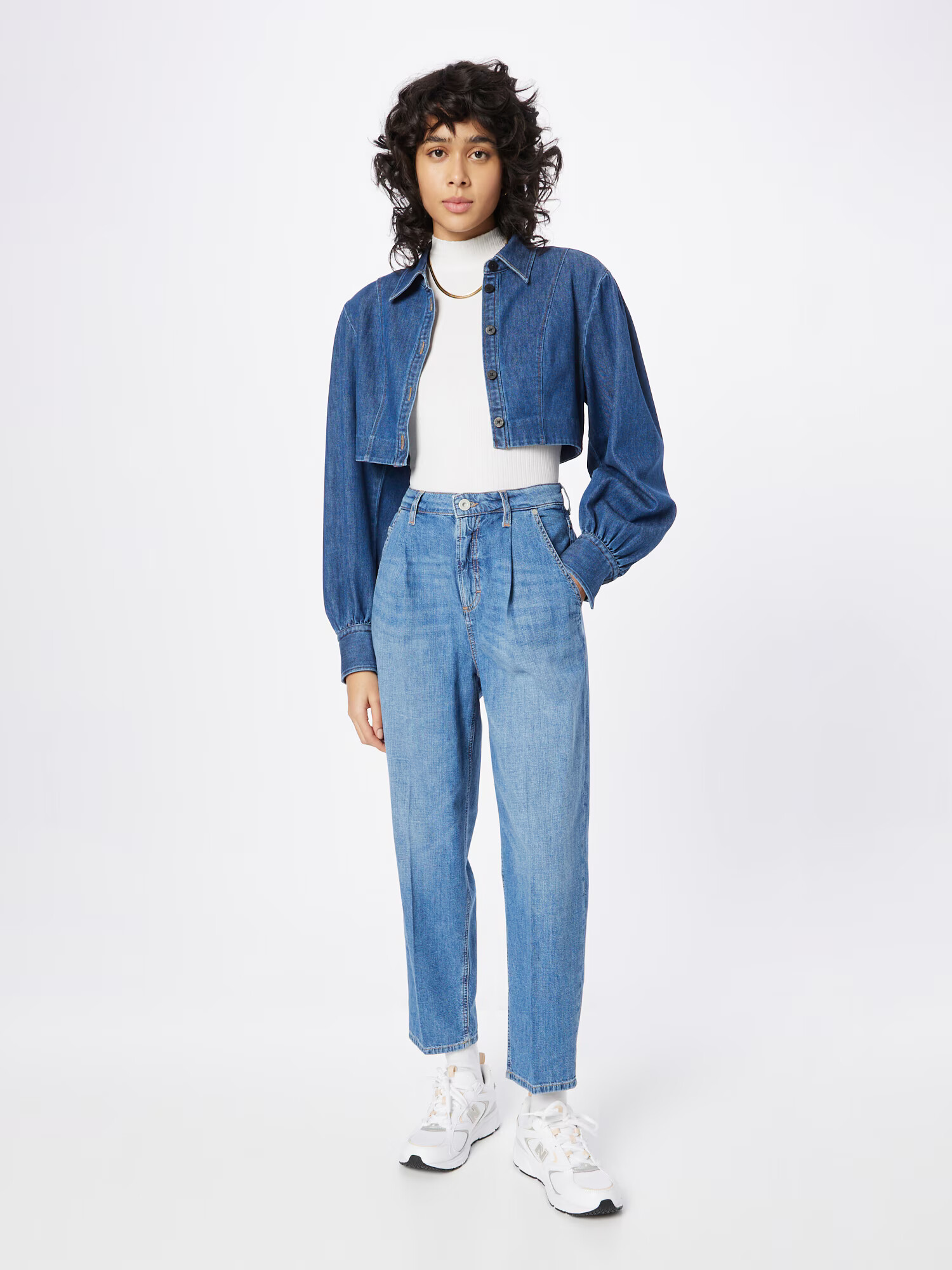 Marc O'Polo Pantaloni cu cute 'FINTTE' albastru denim - Pled.ro