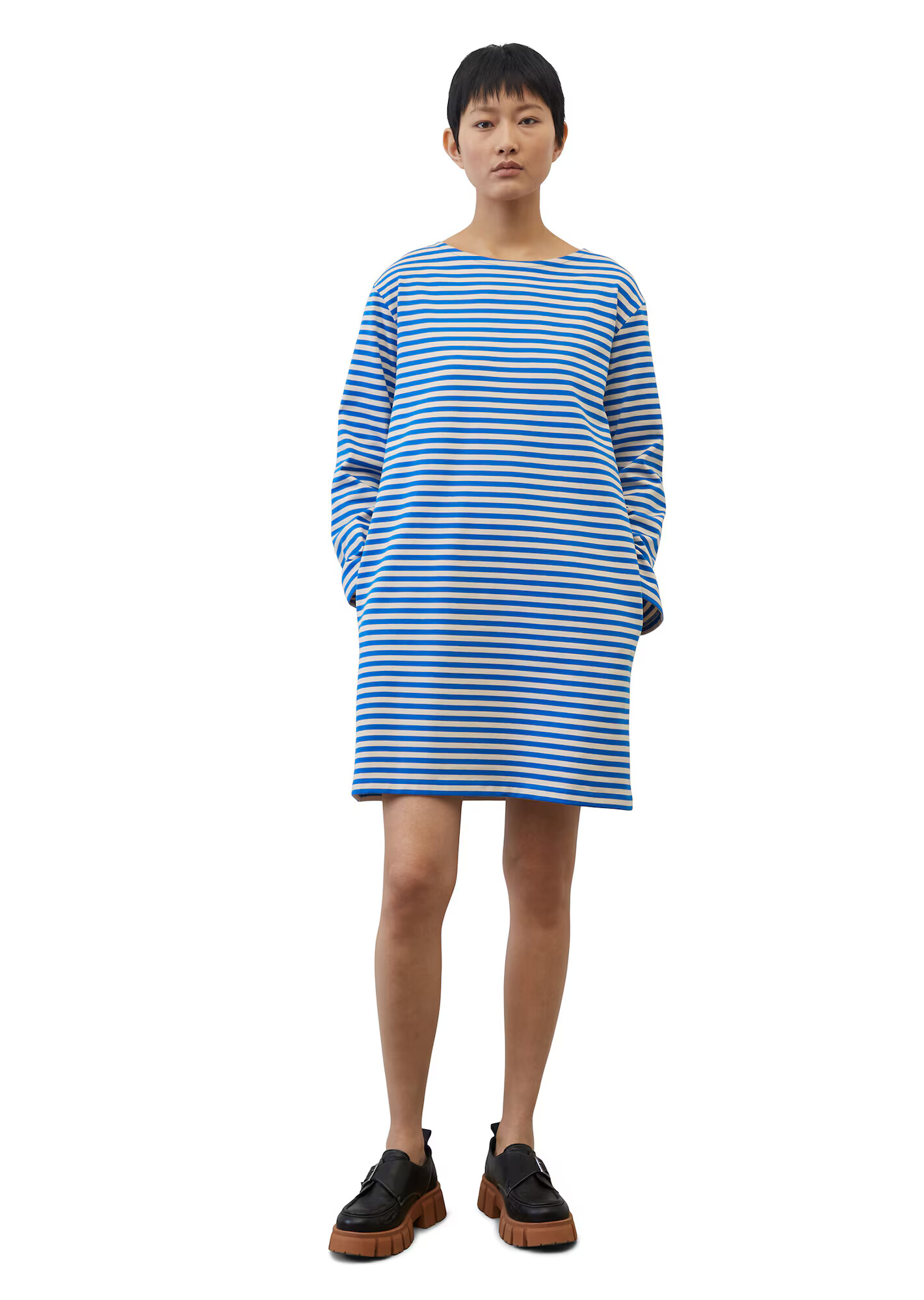 Marc O'Polo Rochie azur / alb - Pled.ro