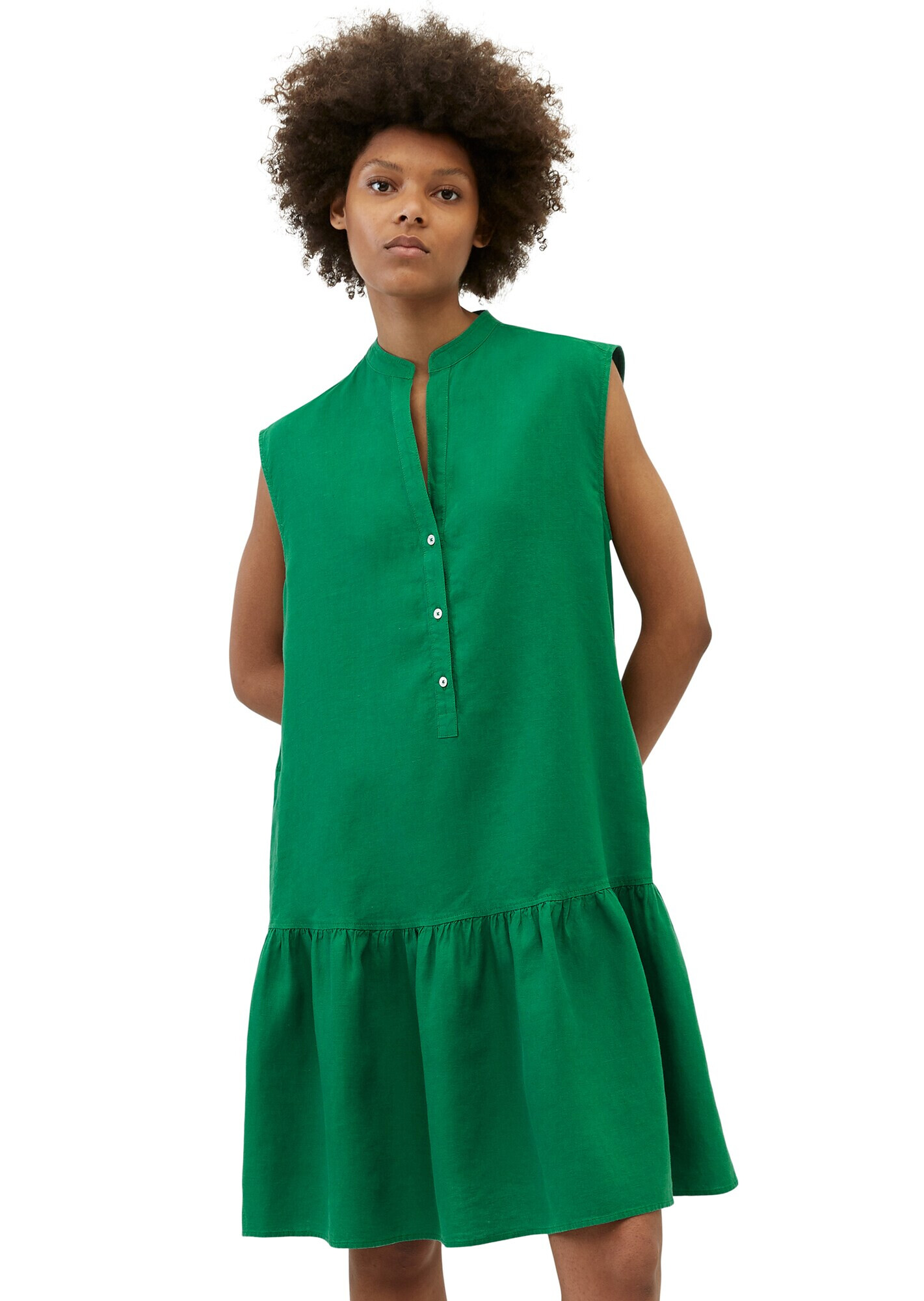 Marc O'Polo Rochie tip bluză verde deschis - Pled.ro