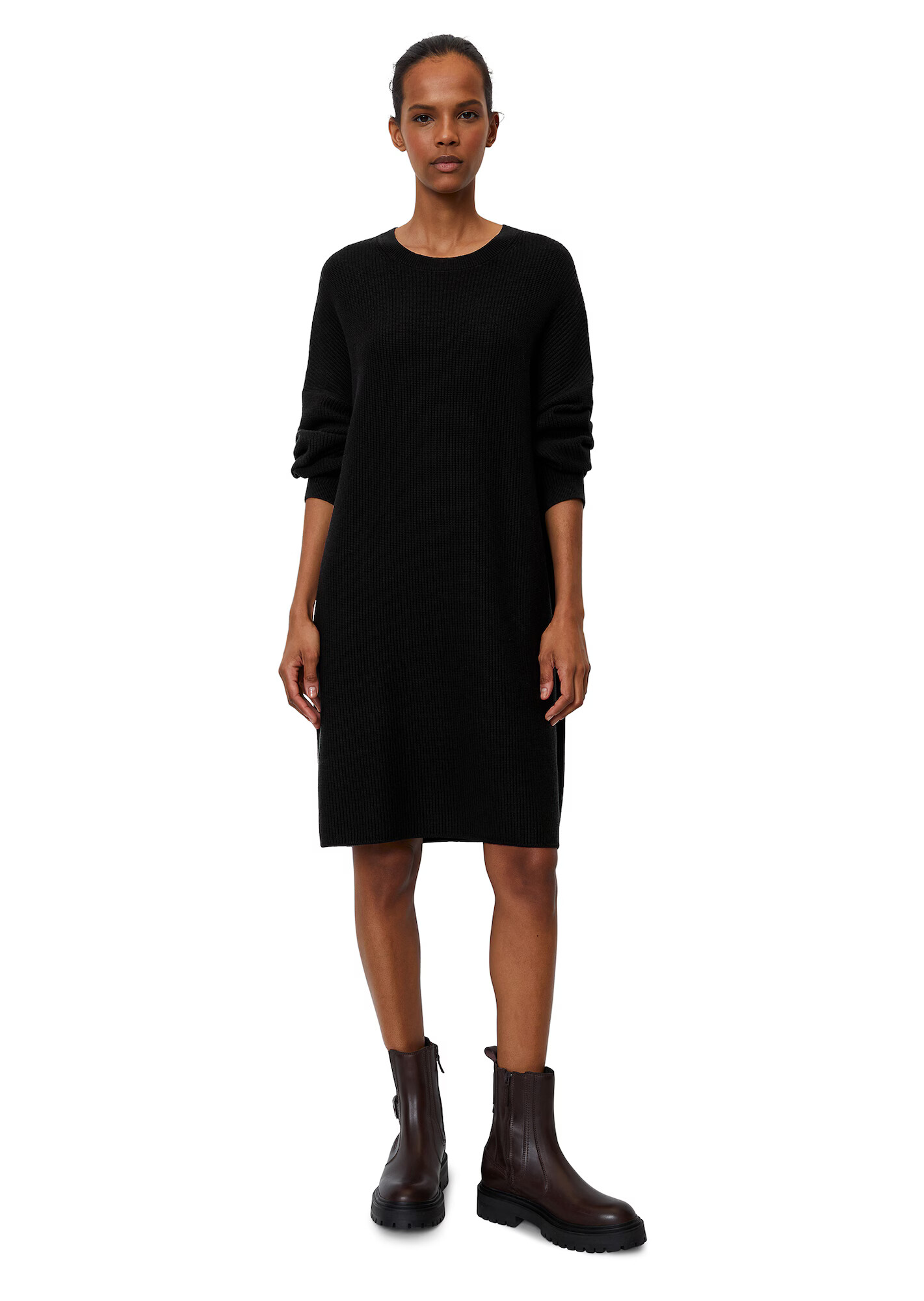 Marc O'Polo Rochie tricotat negru - Pled.ro