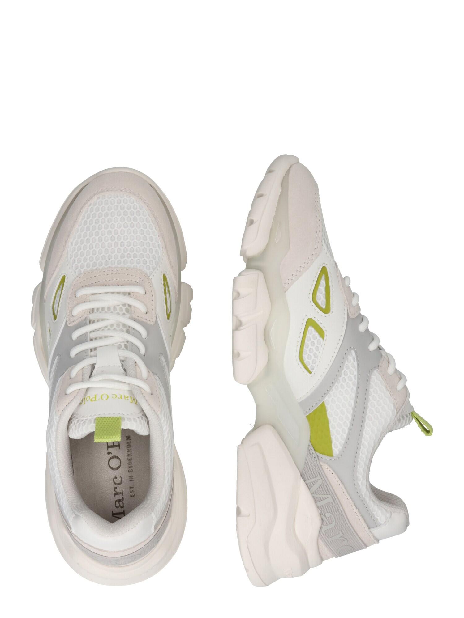 Marc O'Polo Sneaker low 'Julia' gri / verde deschis / roz pastel / alb - Pled.ro