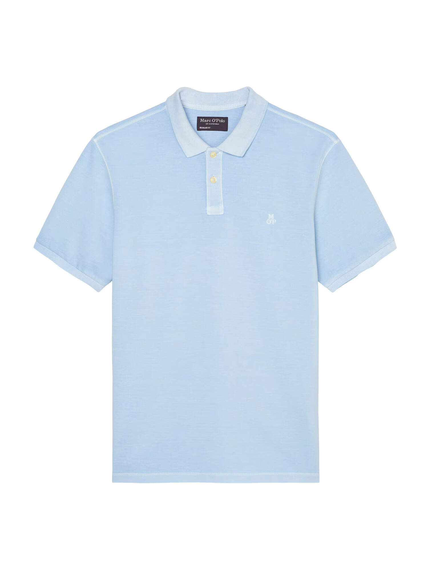 Marc O'Polo Tricou albastru deschis / alb - Pled.ro