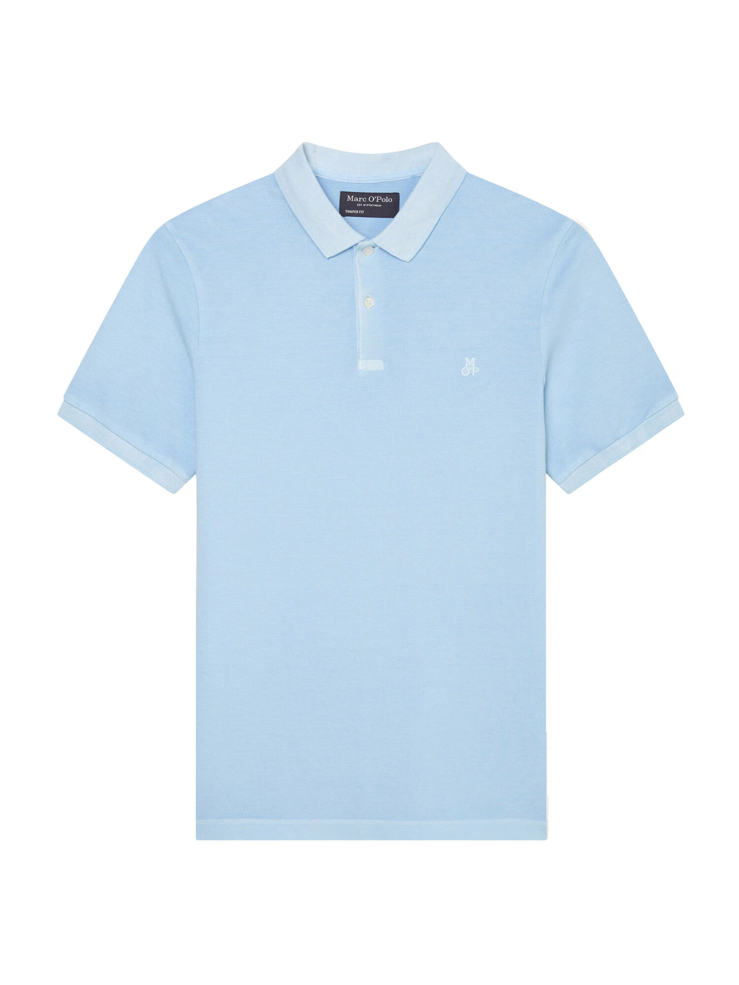 Marc O'Polo Tricou albastru deschis / alb - Pled.ro