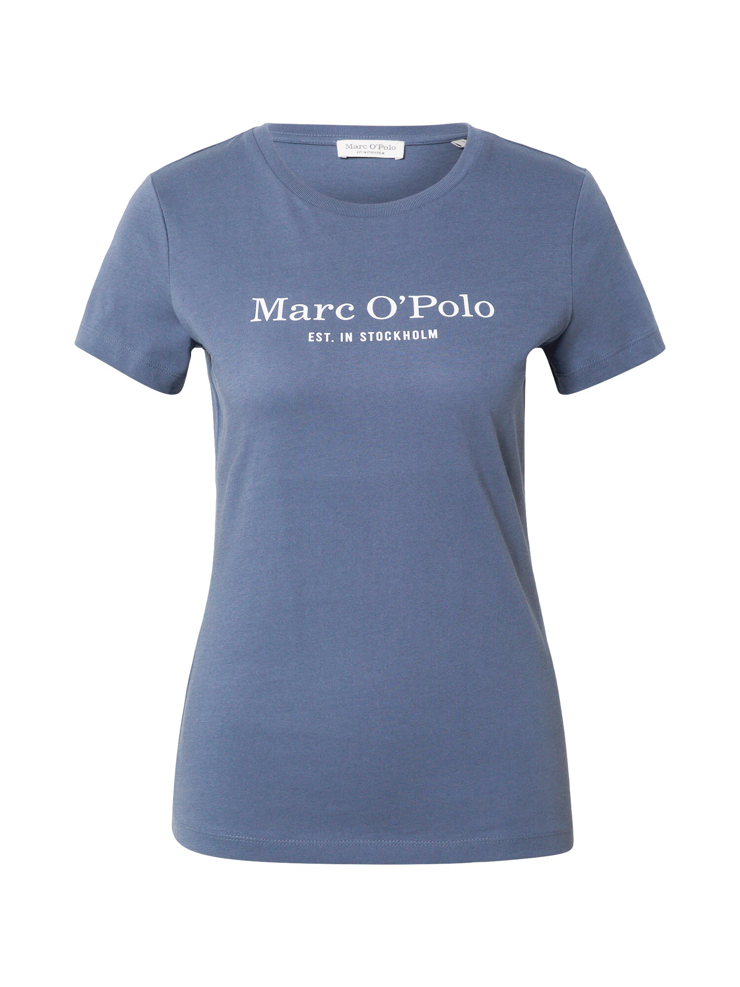 Marc O'Polo Tricou albastru porumbel / alb - Pled.ro