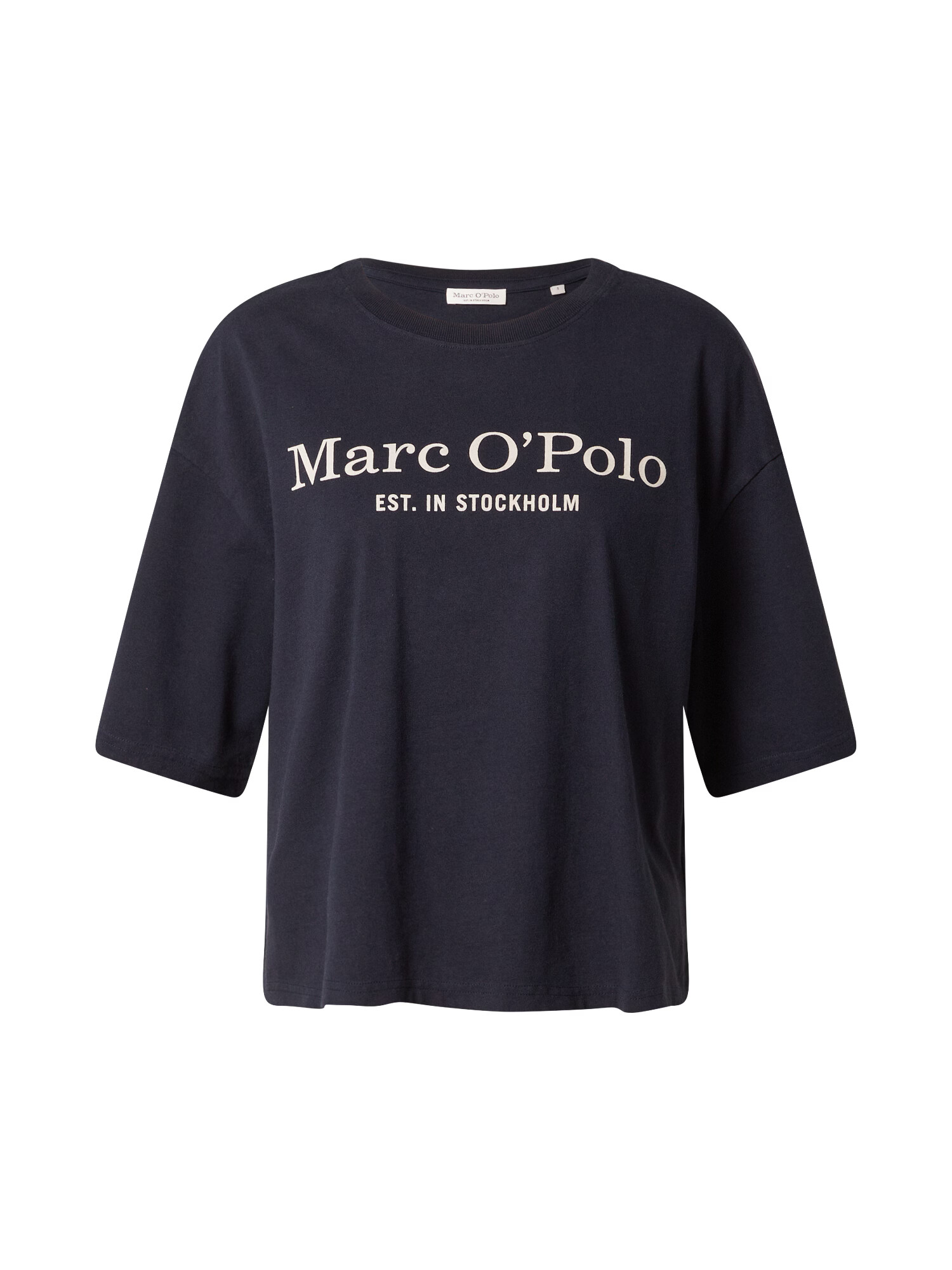 Marc O'Polo Tricou bej / albastru închis - Pled.ro