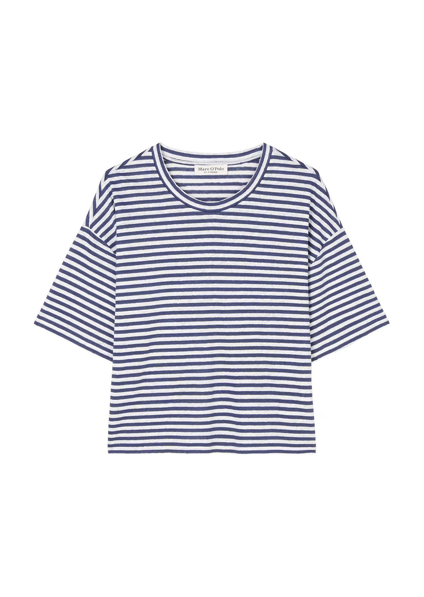 Marc O'Polo Tricou bleumarin / alb - Pled.ro