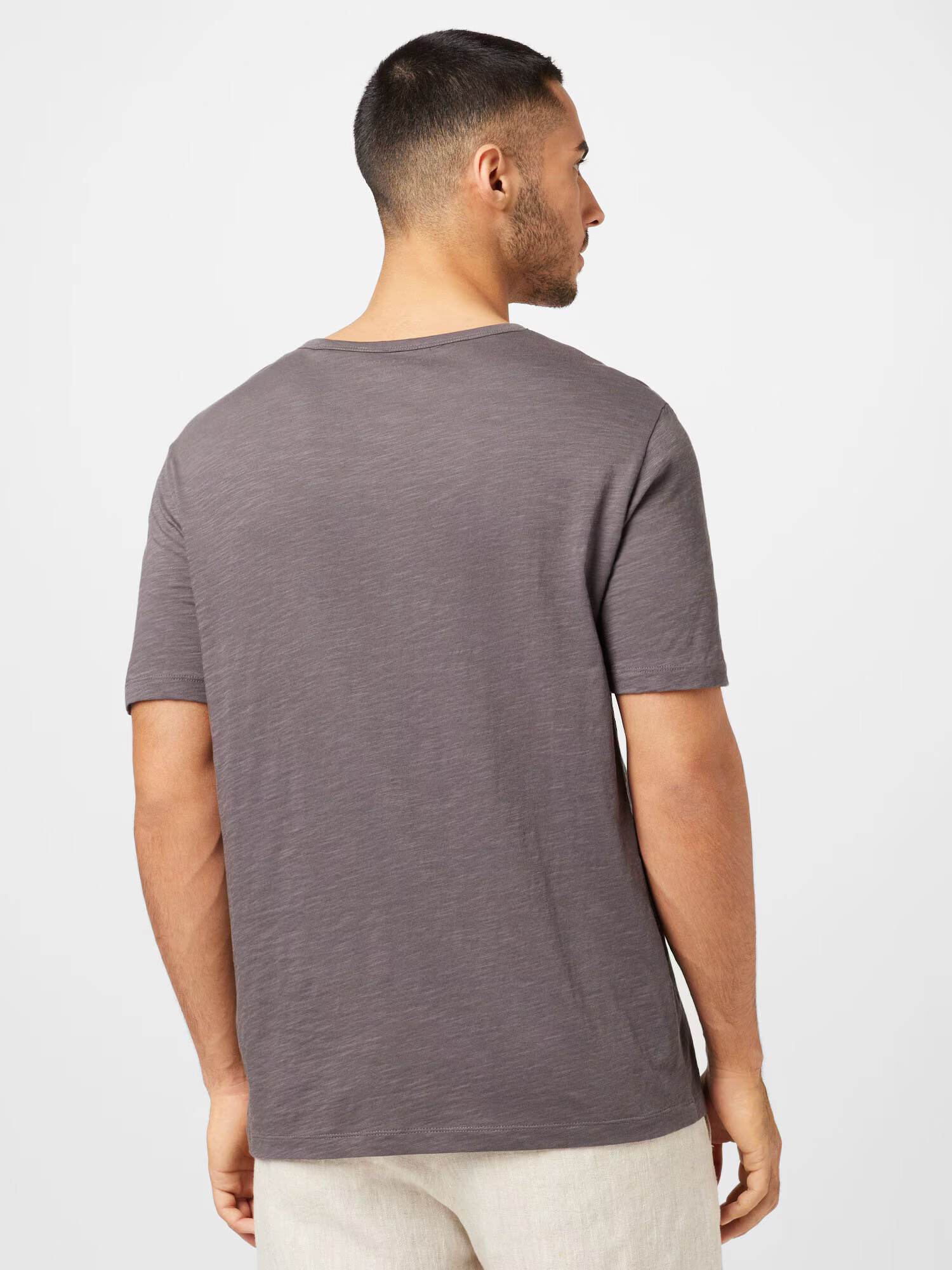 Marc O'Polo Tricou gri taupe / alb - Pled.ro