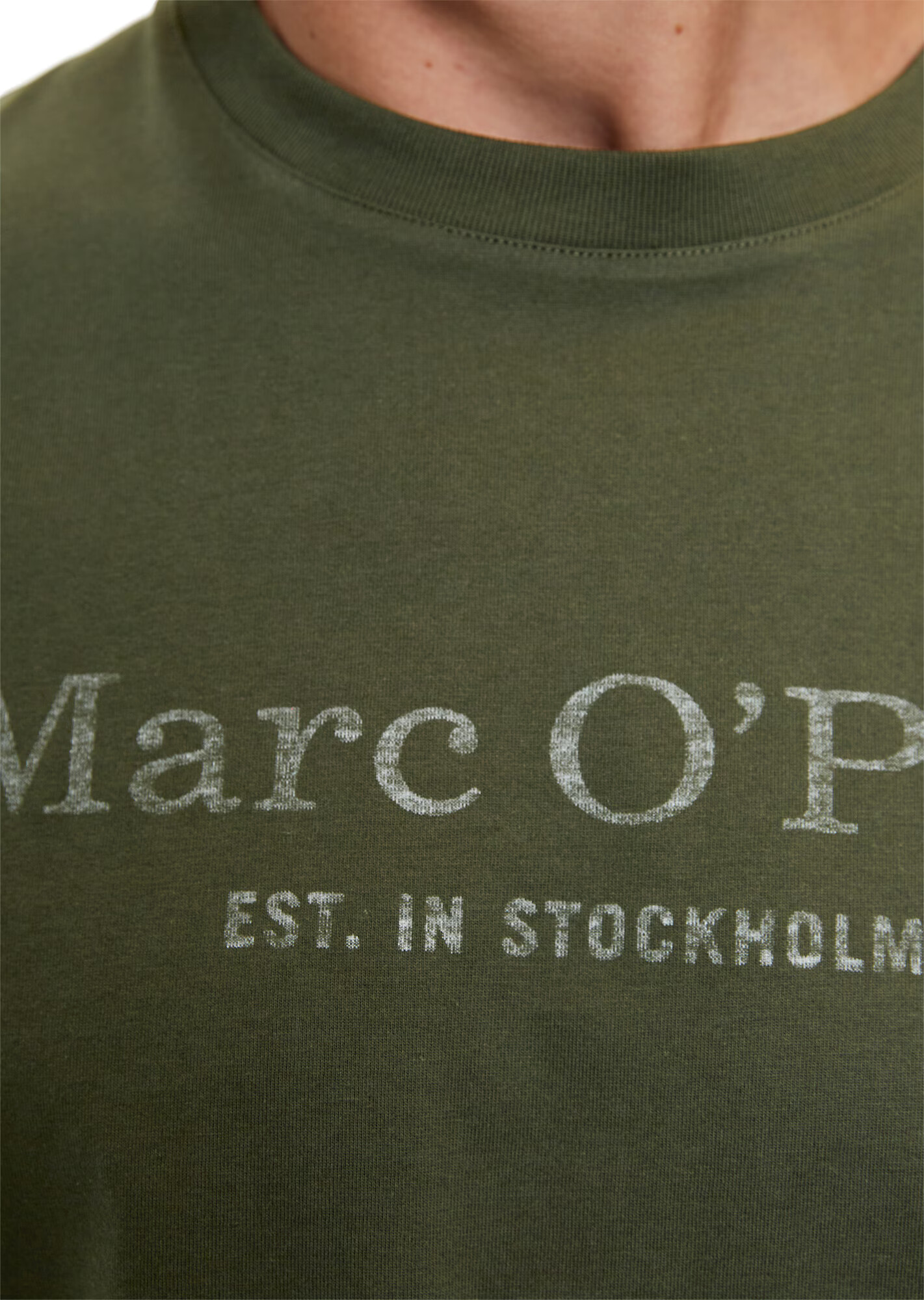 Marc O'Polo Tricou gri deschis / kaki - Pled.ro