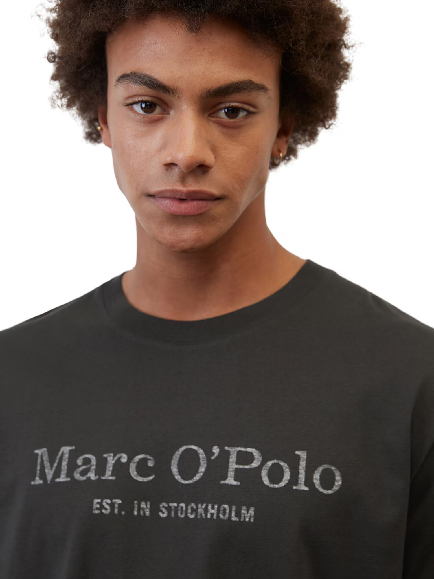 Marc O'Polo Tricou gri / negru - Pled.ro