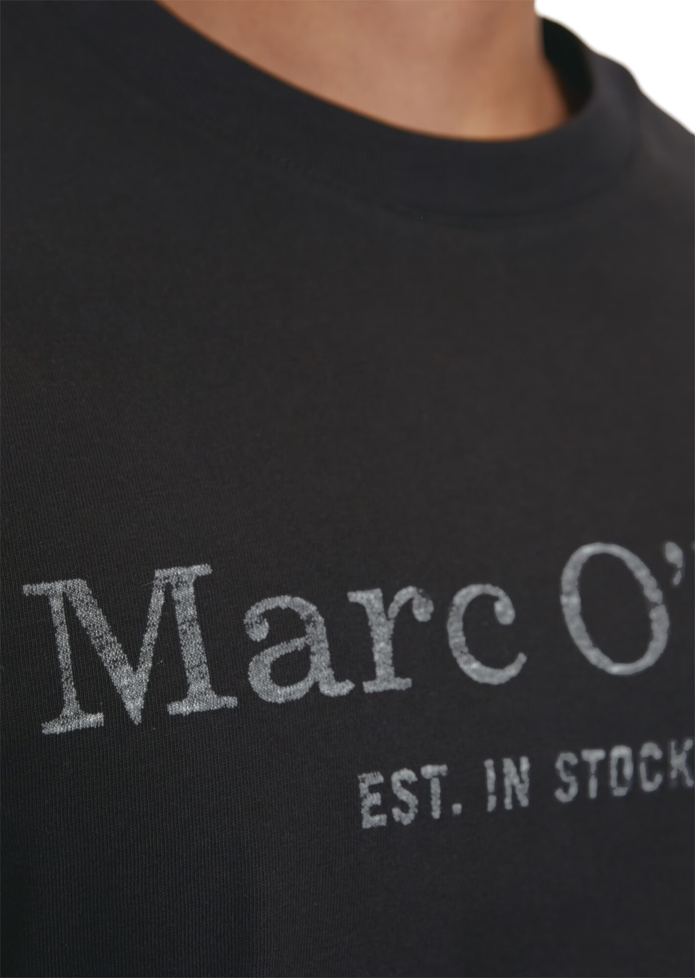 Marc O'Polo Tricou gri / negru - Pled.ro