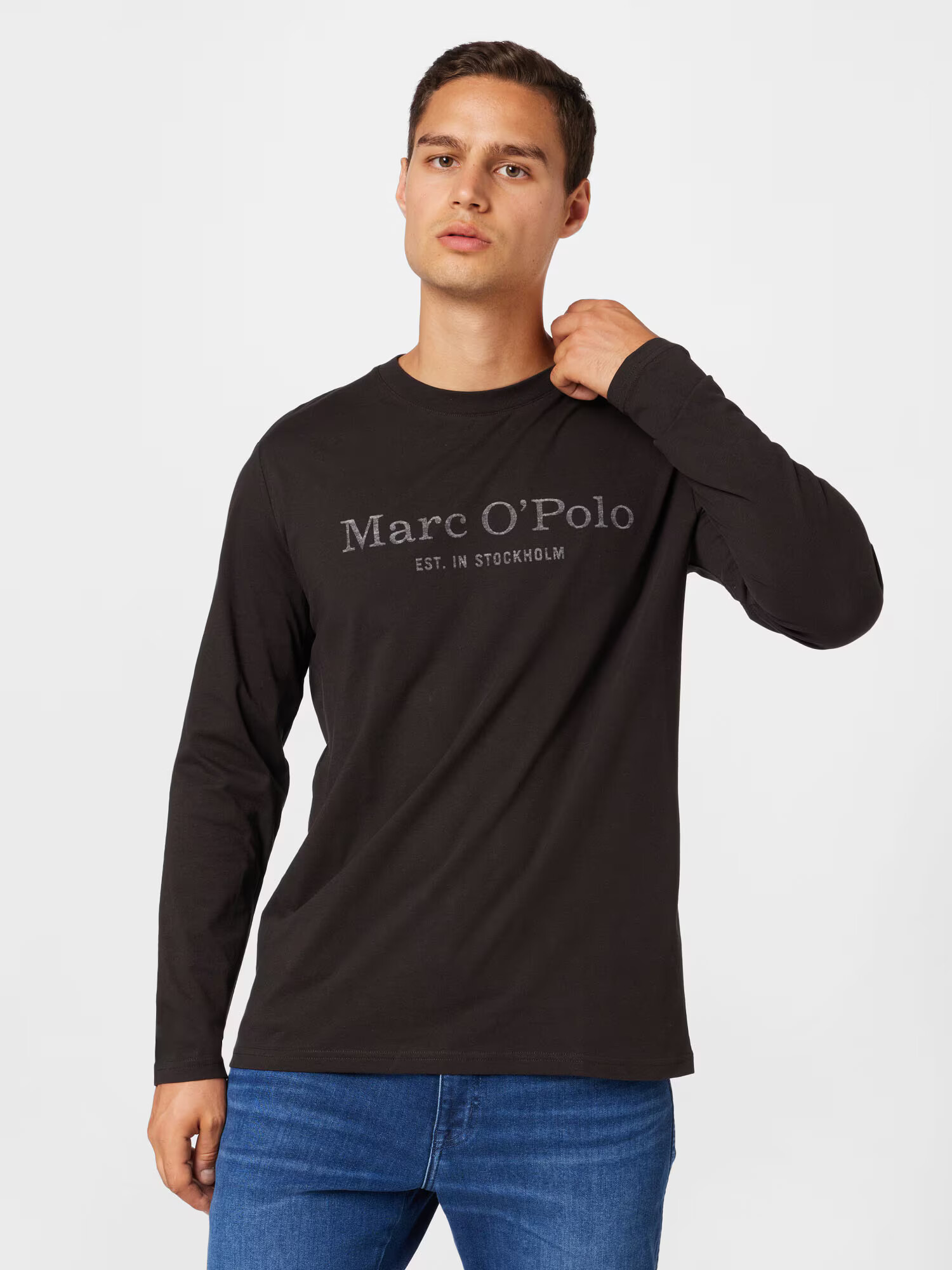 Marc O'Polo Tricou maro închis / argintiu - Pled.ro