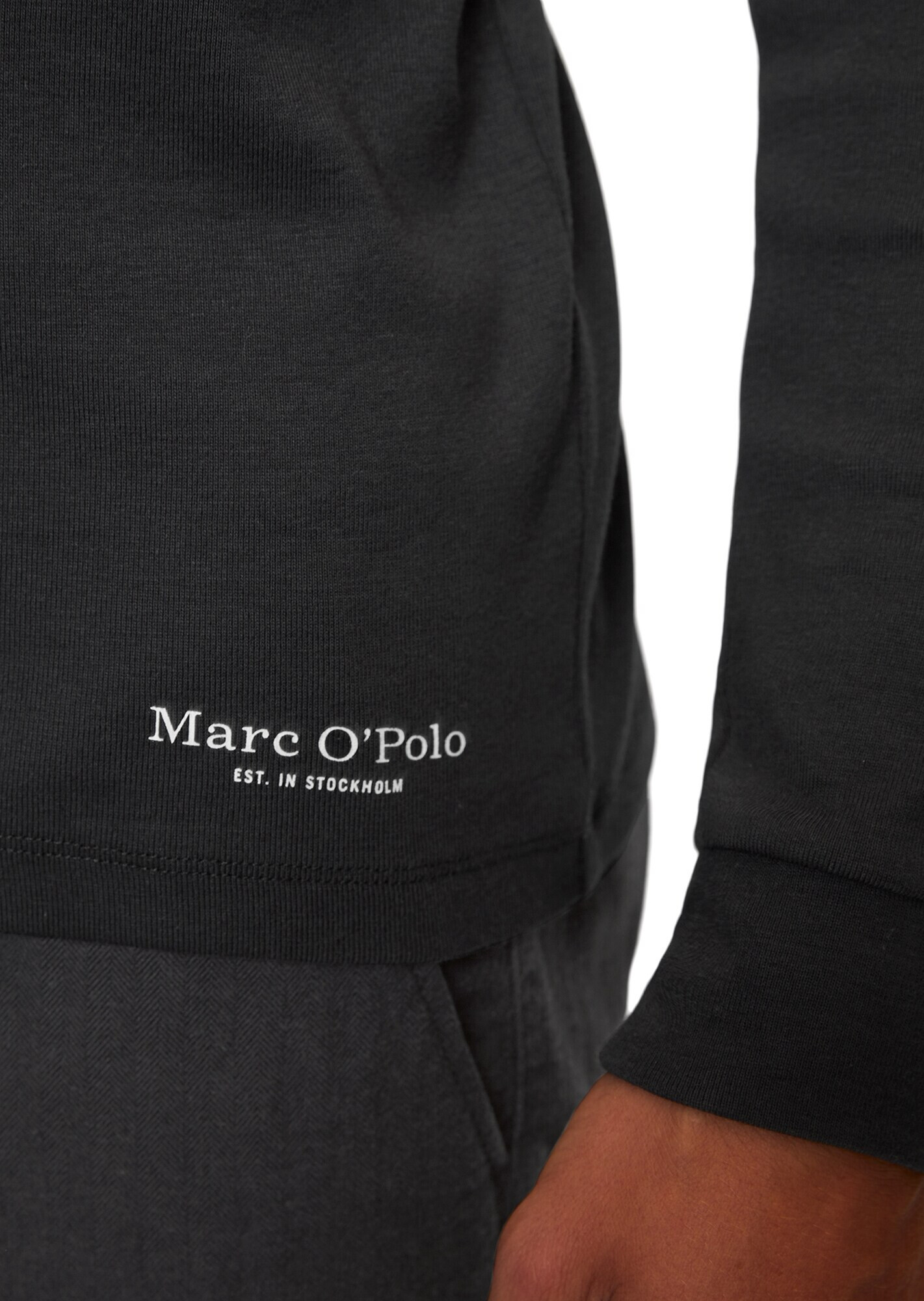 Marc O'Polo Tricou negru / alb - Pled.ro