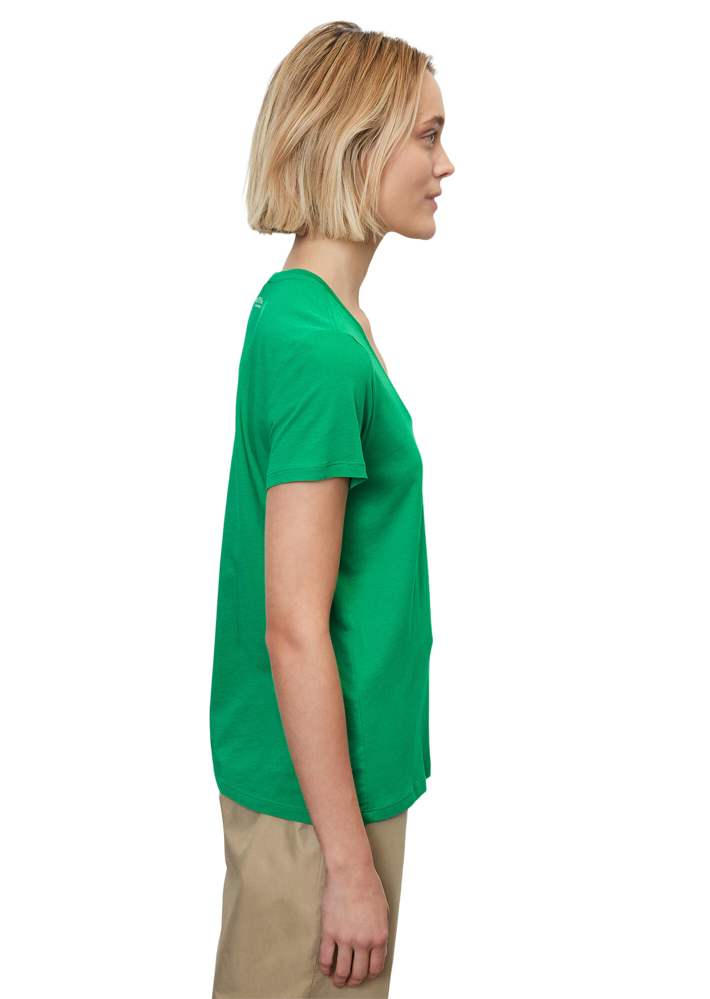 Marc O'Polo Tricou verde / alb - Pled.ro