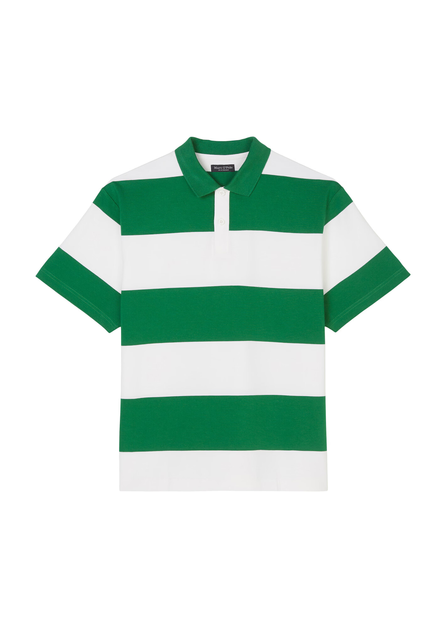 Marc O'Polo Tricou verde / alb - Pled.ro