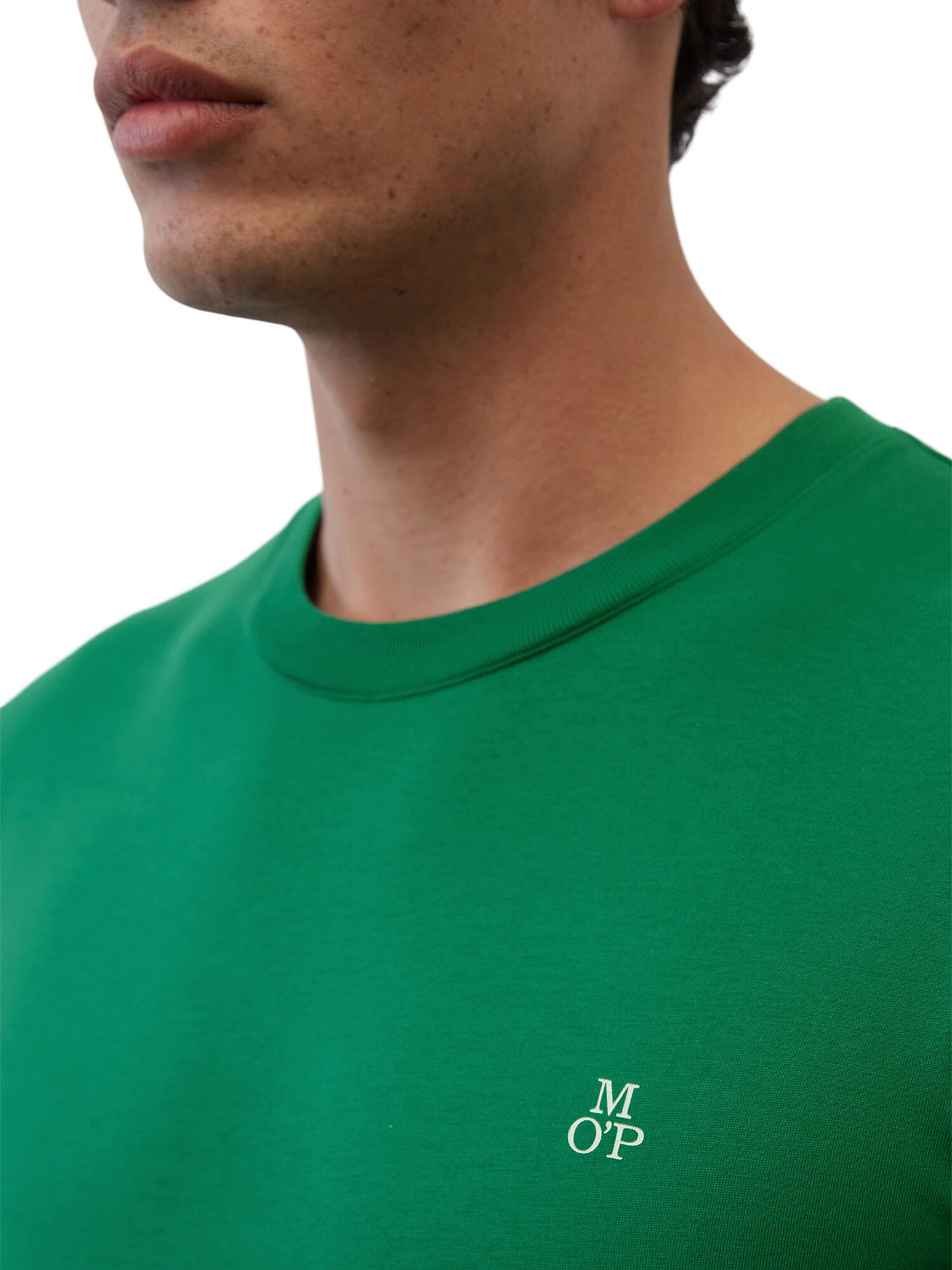 Marc O'Polo Tricou verde / alb - Pled.ro