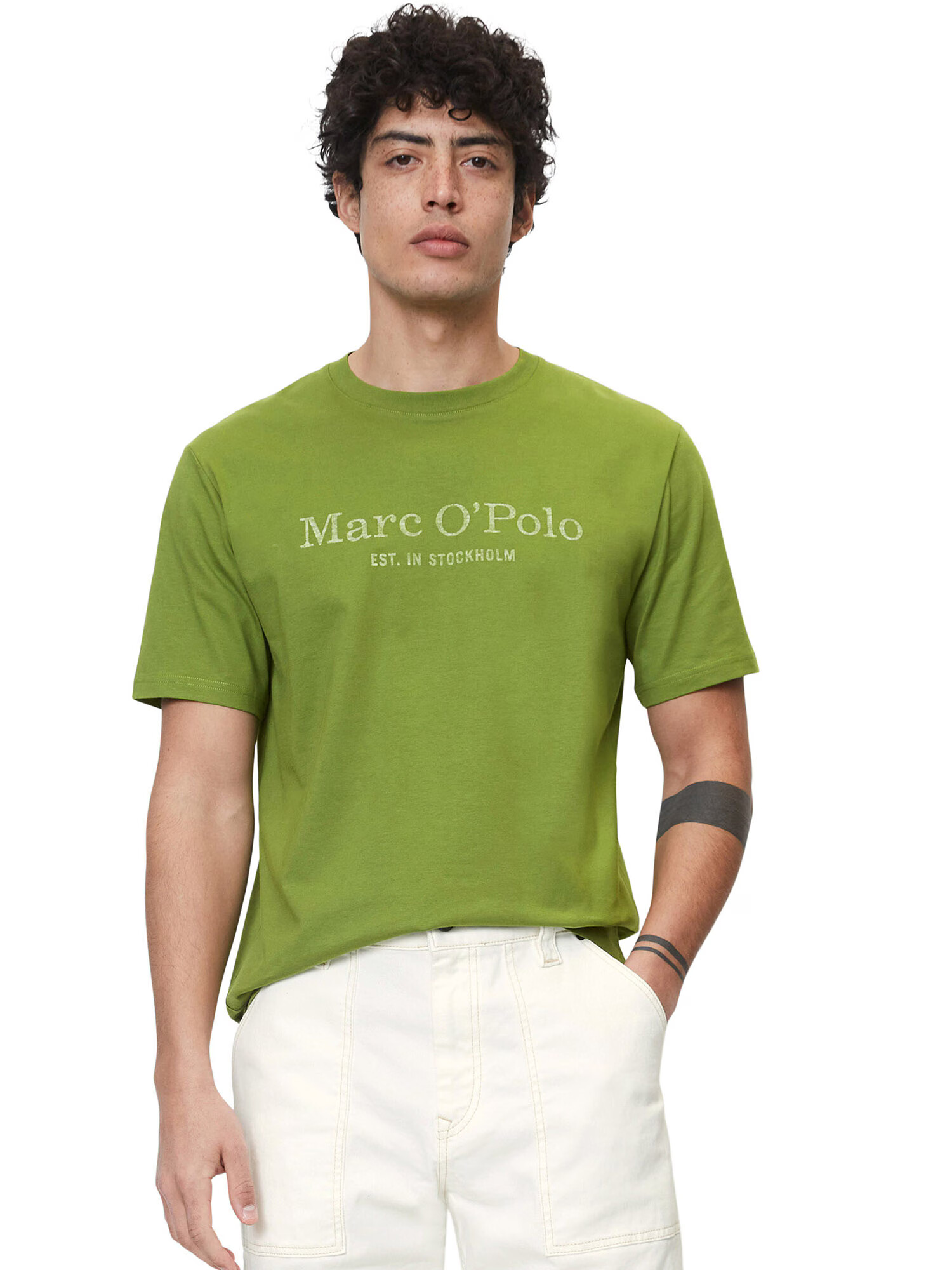 Marc O'Polo Tricou verde kiwi / verde amestecat - Pled.ro